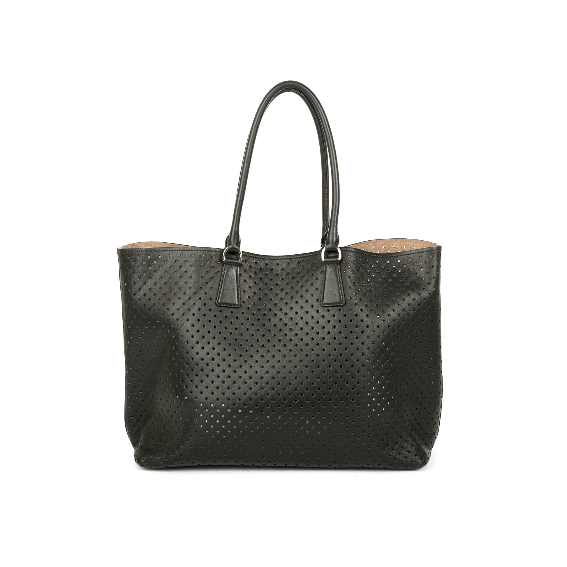 Prada Perforated Scamosciato Tote Handbag Tote Bag