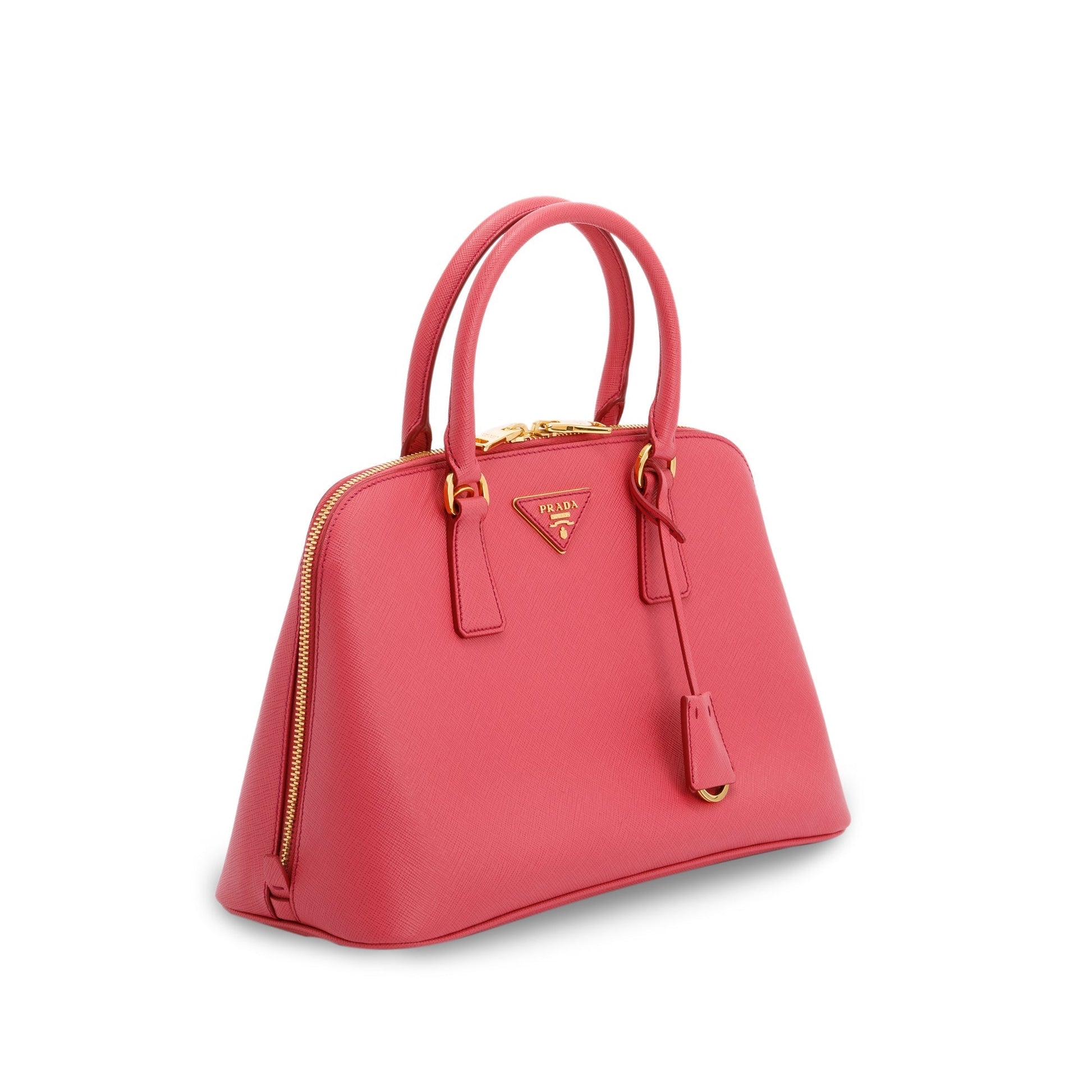 Prada Saffiano Lux Promenade Tote Handbag Pink Medium Tote Bag