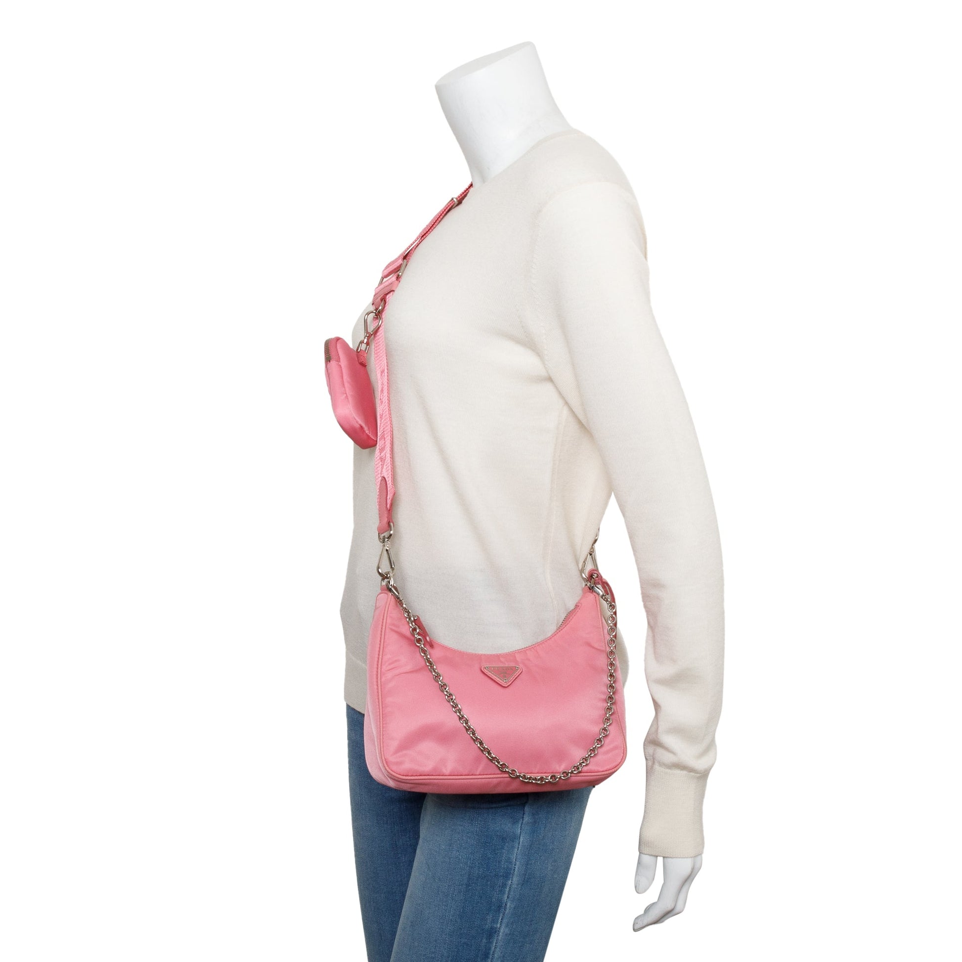 Prada Re Edition Re Shoulder Bag Nylon Pink
