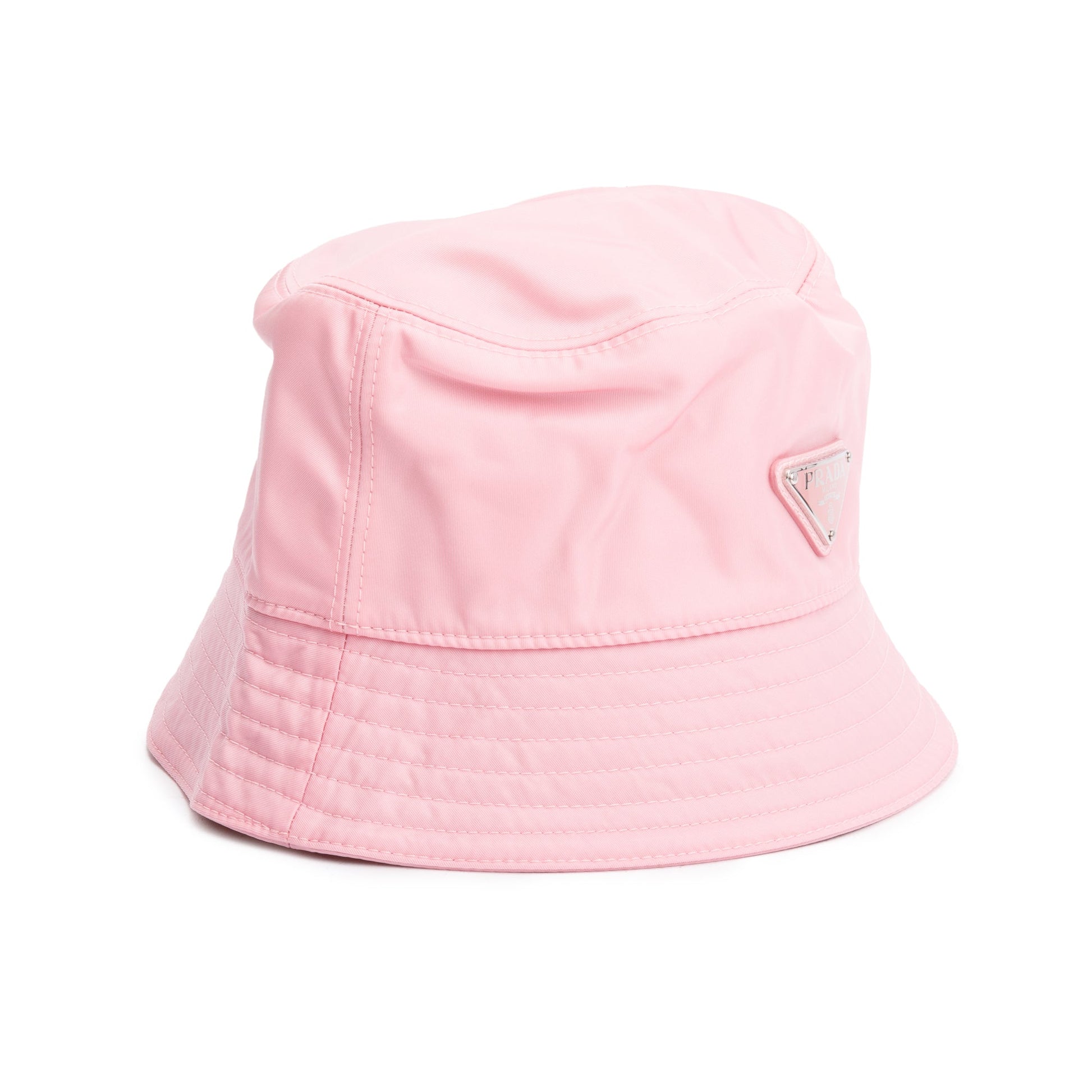 Prada Re Hat Handbag Nylon Pink Bucket Bag
