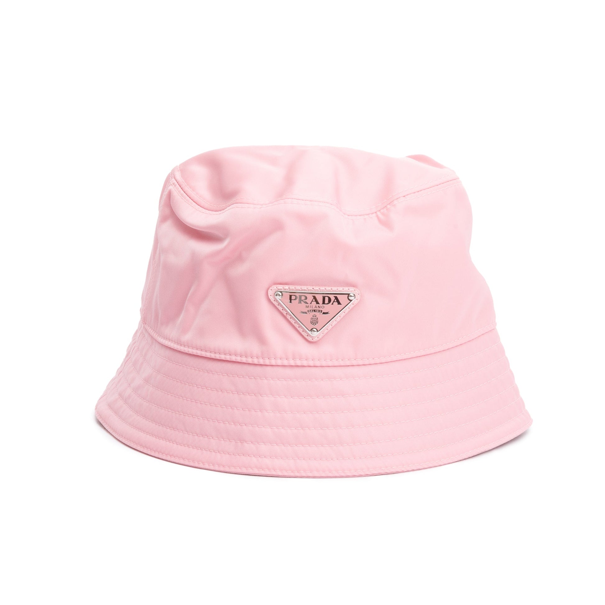 Prada Re Hat Handbag Nylon Pink Bucket Bag