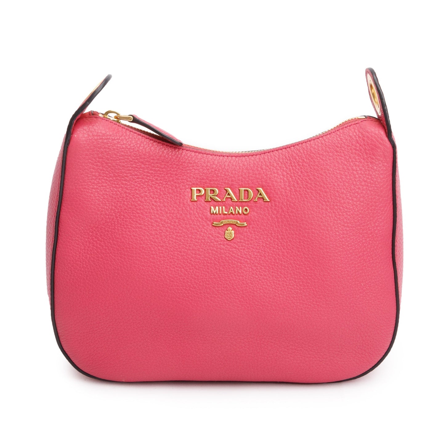 Prada Vitello Phenix Crossbody Bag Pink Logo