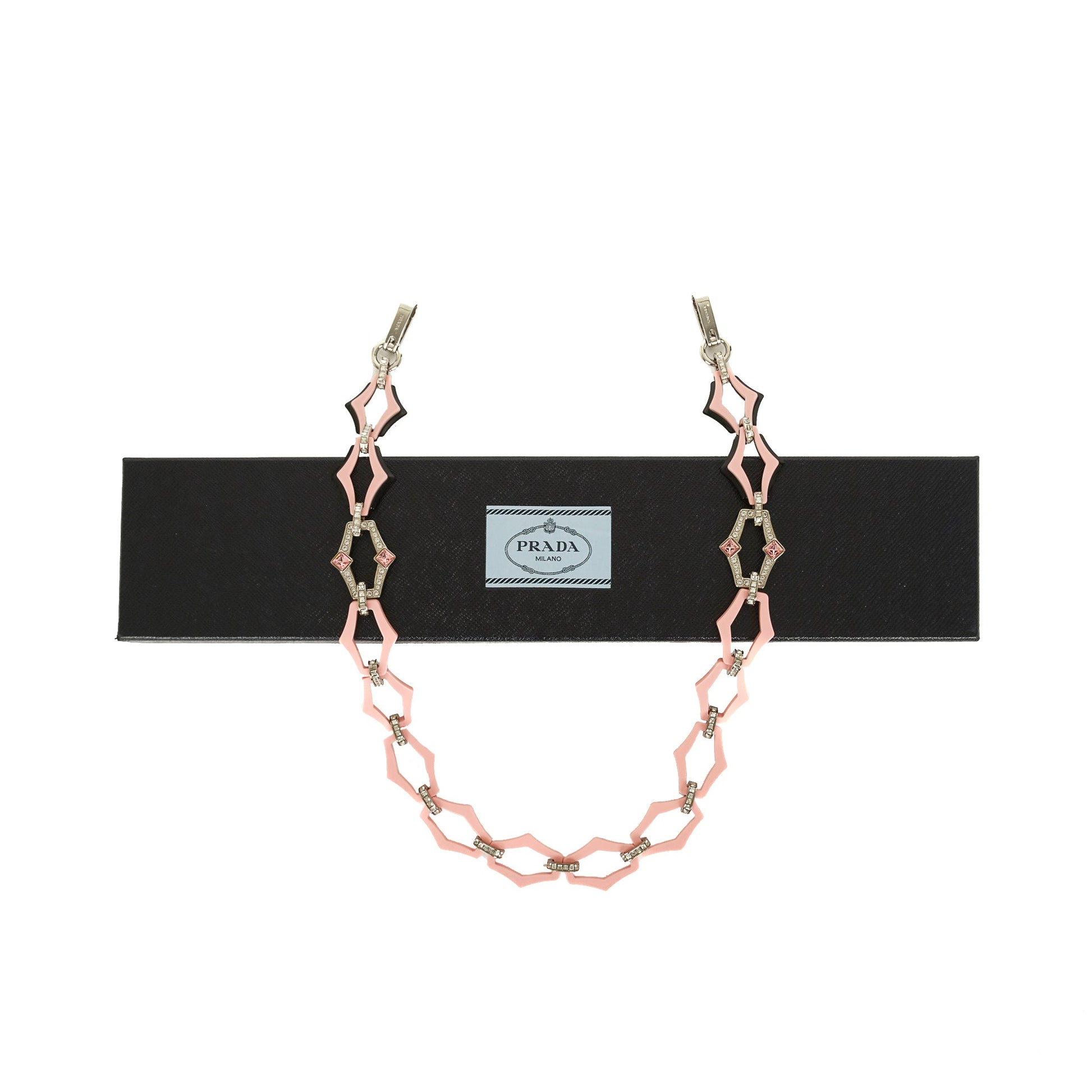 Prada Plex Crystal Resin Bag Strap Travel Bag