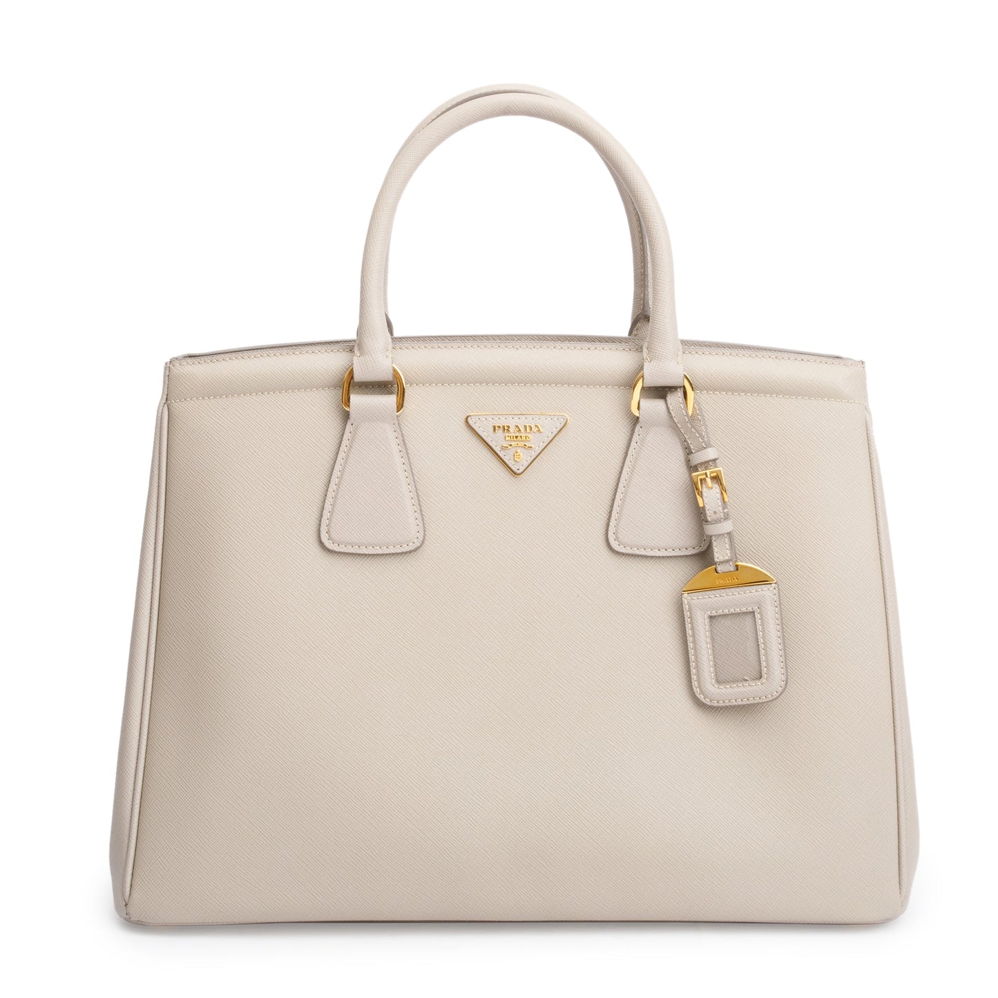 Prada Pomice Saffiano Parabole Tote Handbag Leather Tote Bag