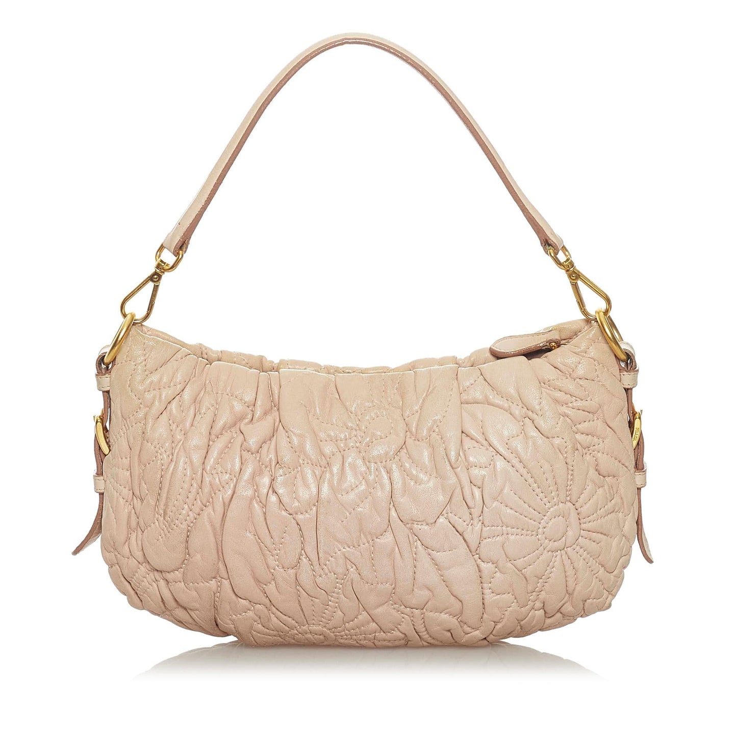 Prada Handbag Shg Leather Quilted Satchel Bag
