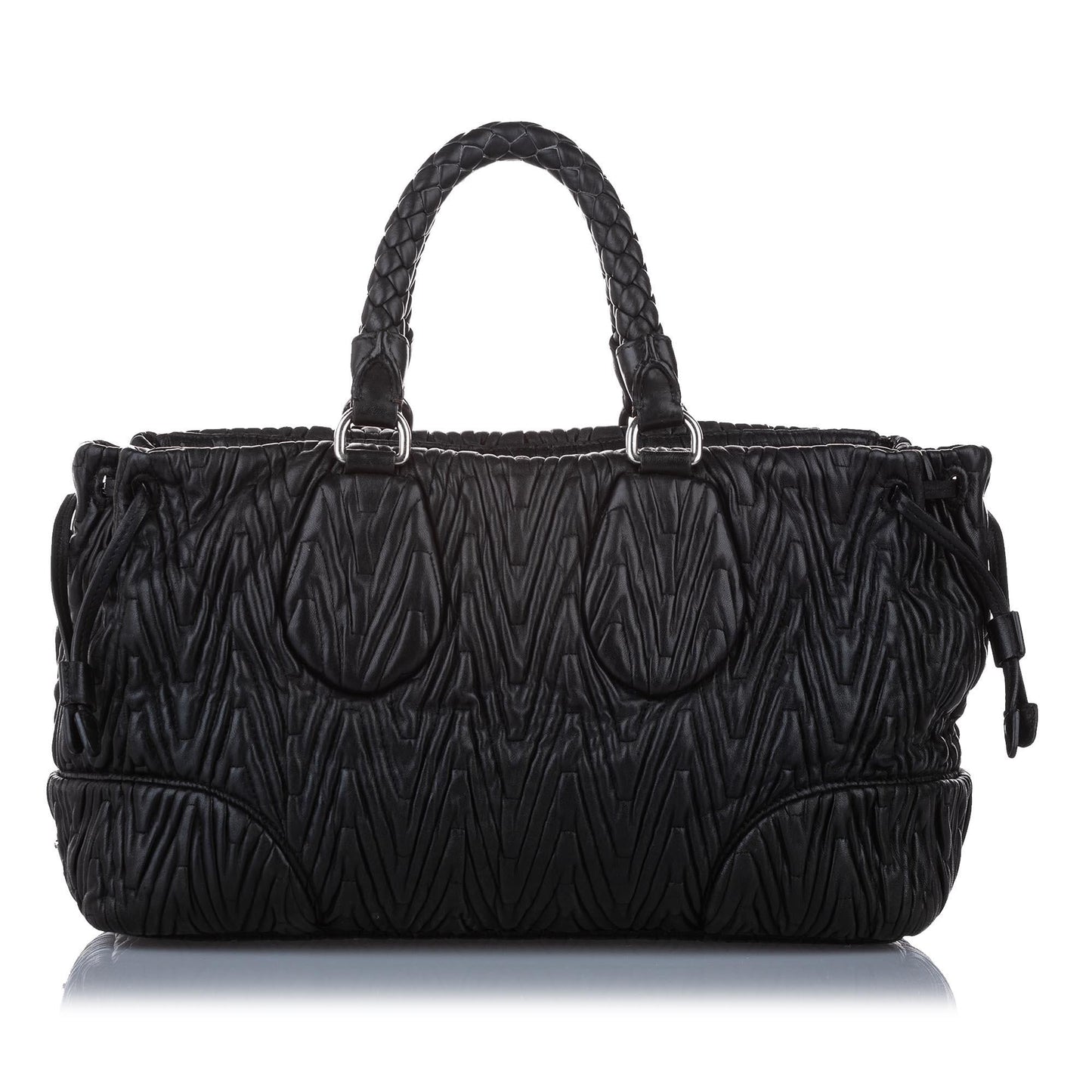 Prada Satchel Shg Leather Quilted Satchel Bag
