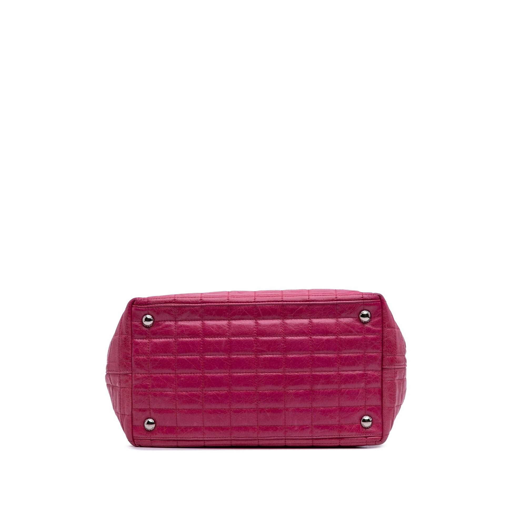 Prada Nappa Satchel Quilted Satchel Bag