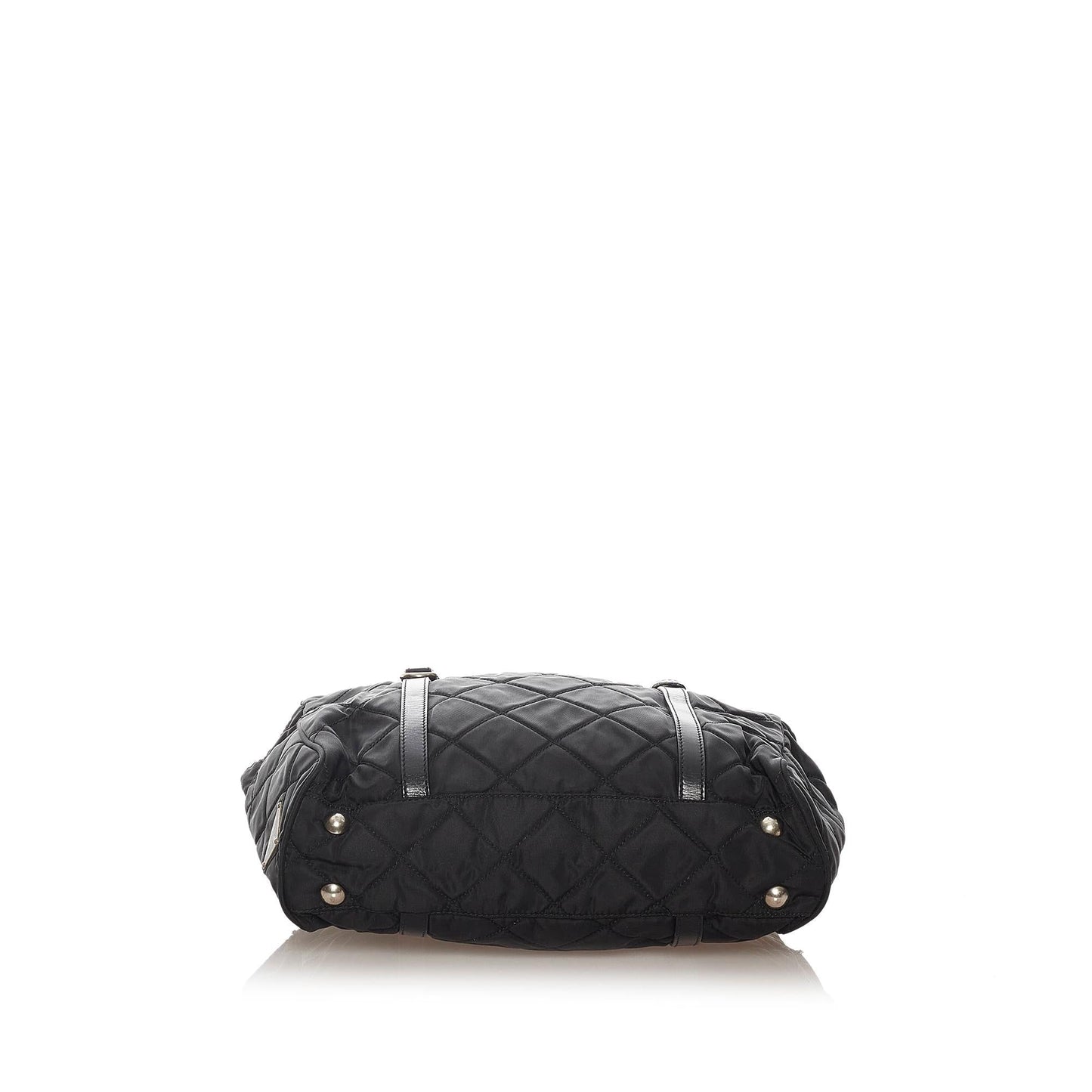 Prada Tessuto Shoulder Bag Shg Quilted Chain