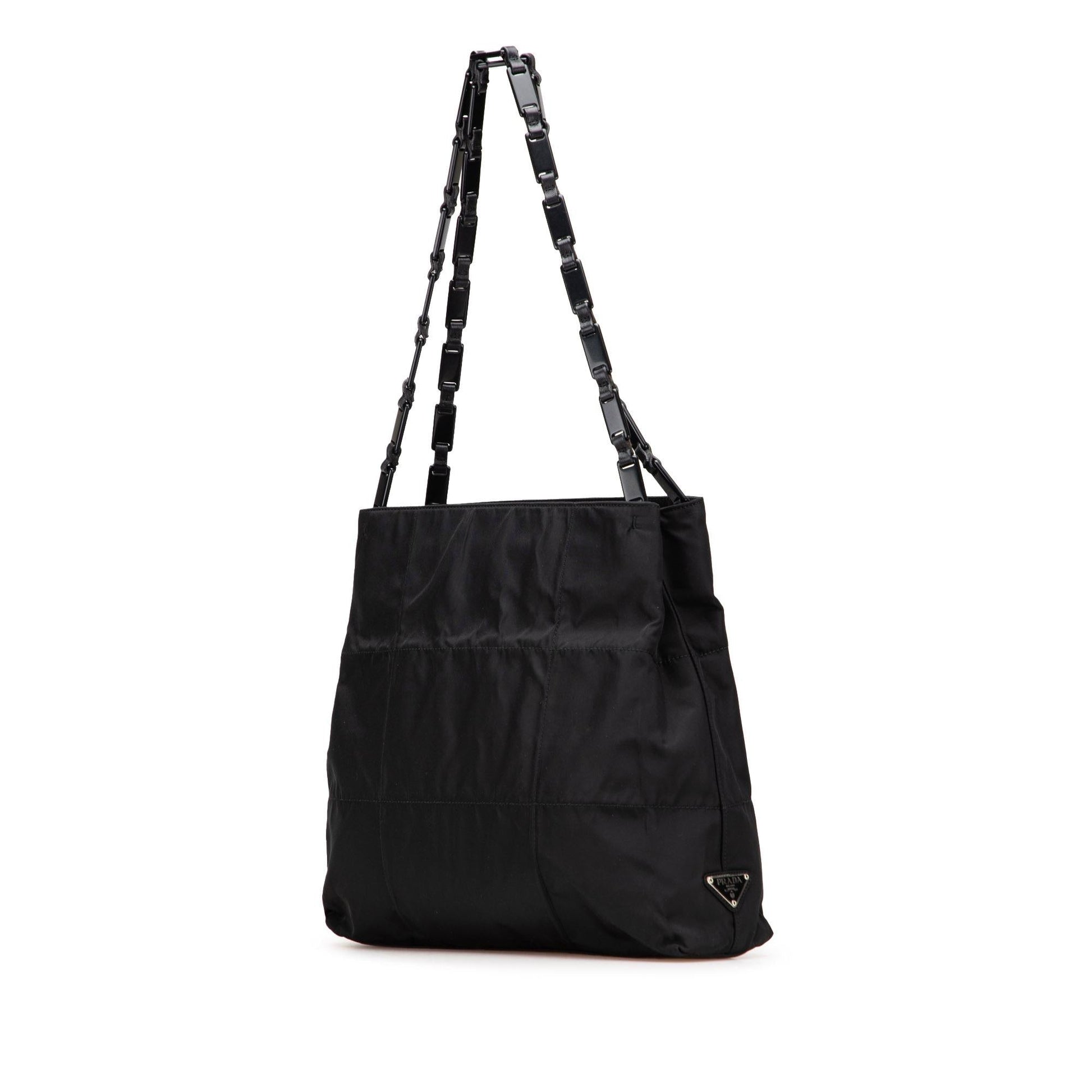 Prada Tessuto Tote Quilted Chain Tote Bag