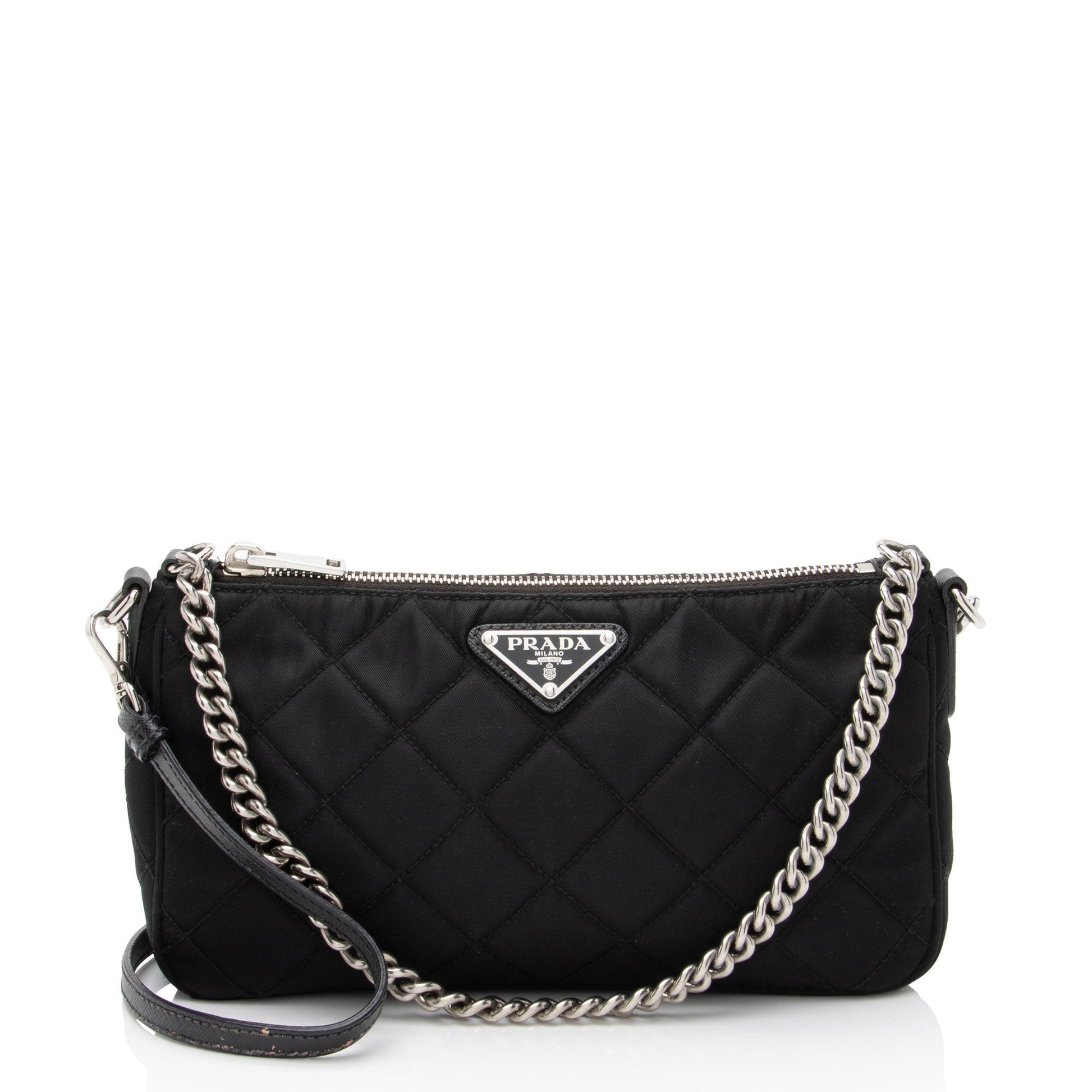 Prada Tessuto Impuntu Crossbody Quilted Crossbody Bag