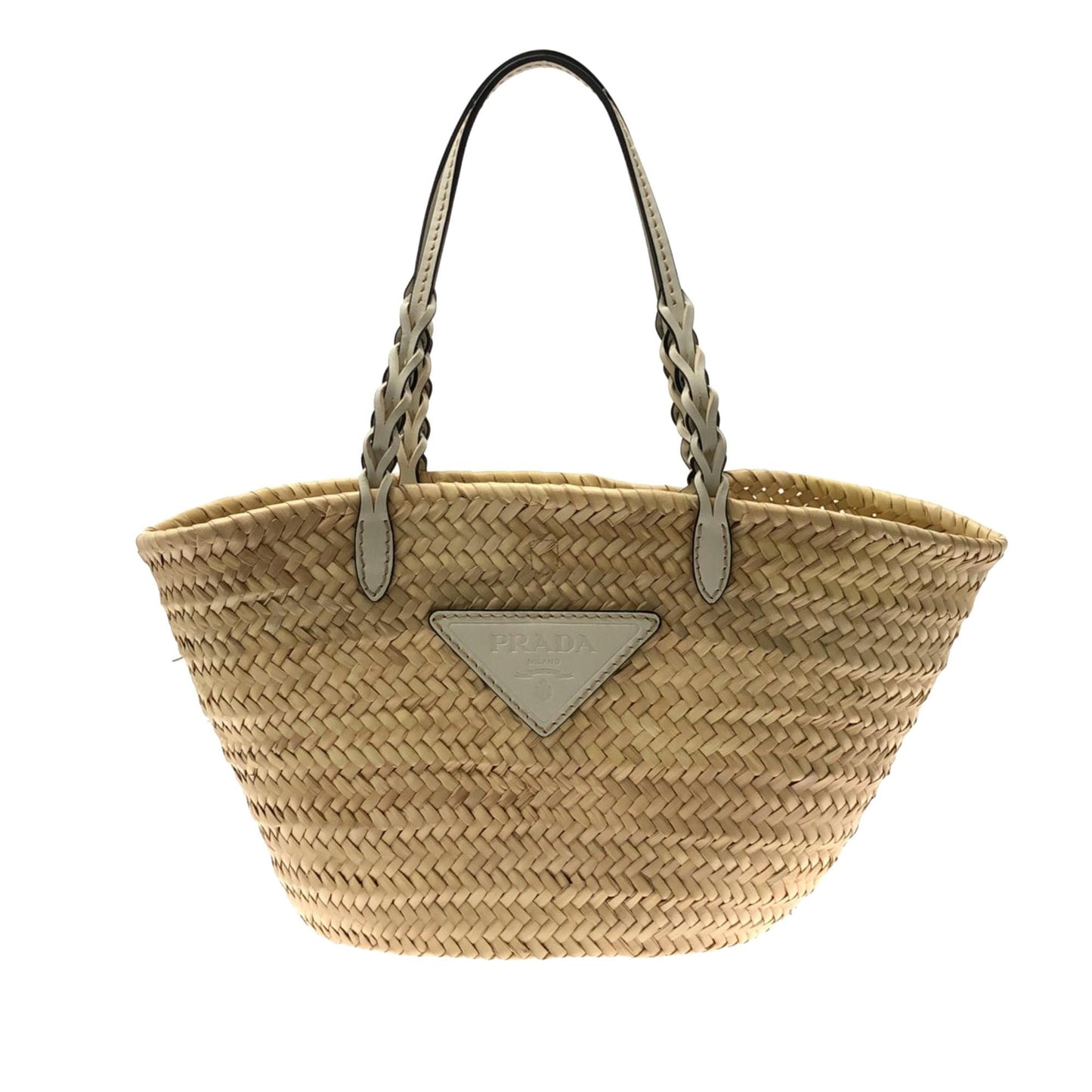 Prada Tote Shg V4Nvqy Raffia Basket Tote Bag