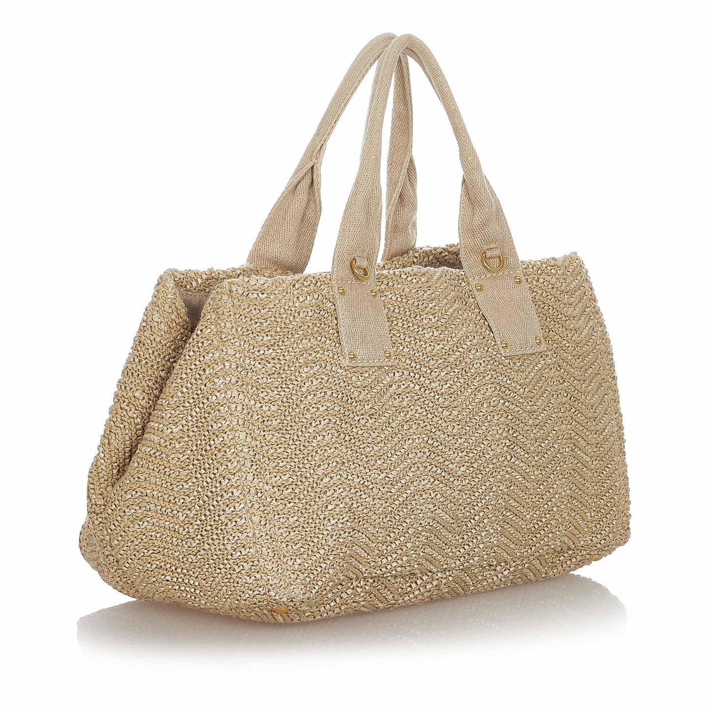 Prada Satchel Shg Raffia Satchel Bag