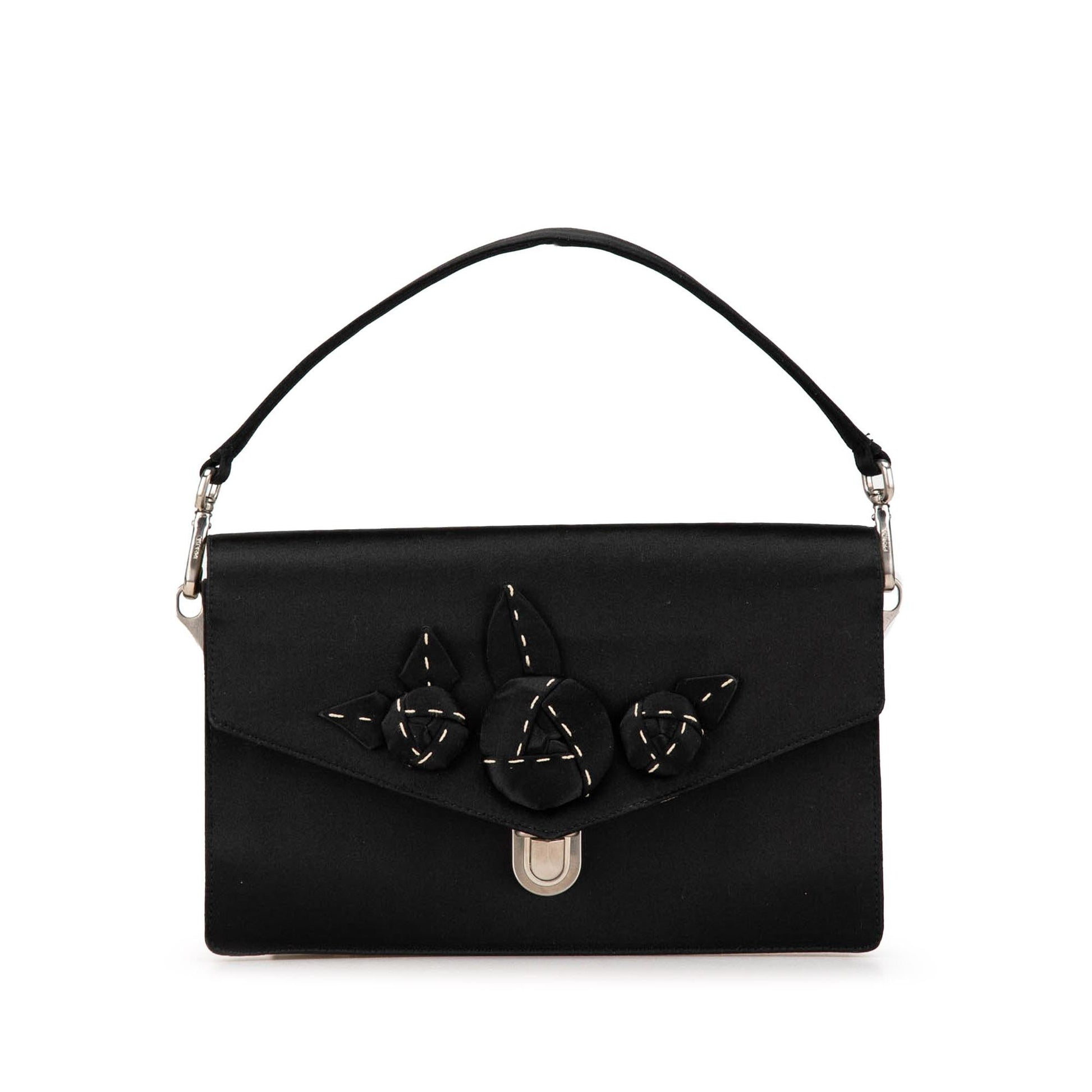 Prada Raso Flower Shoulder Bag