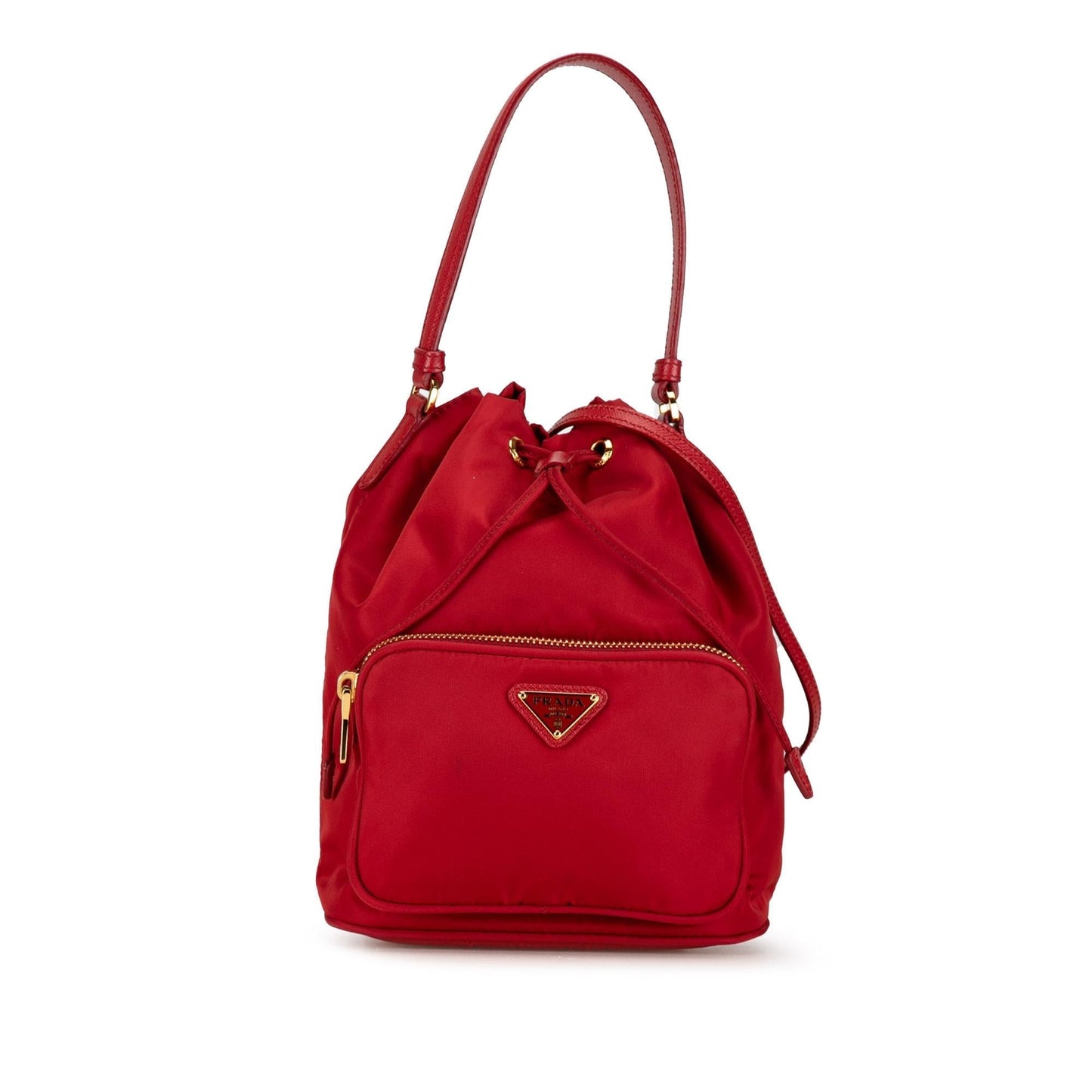 Prada Re Duet Bag Shg Fvcgis Nylon Bucket Shoulder Bag
