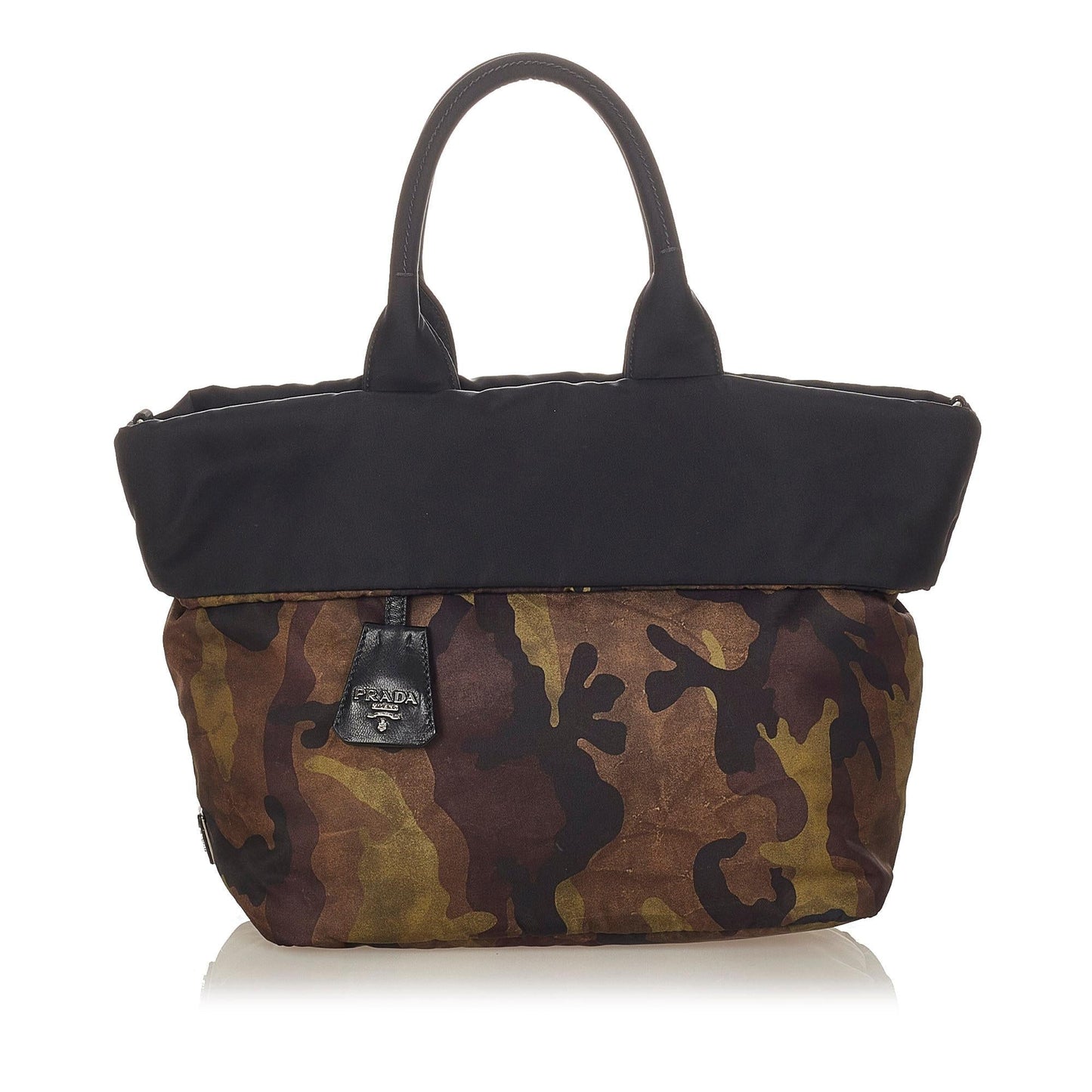 Prada Reversible Tessuto Camouflage Satchel Shg Satchel Bag