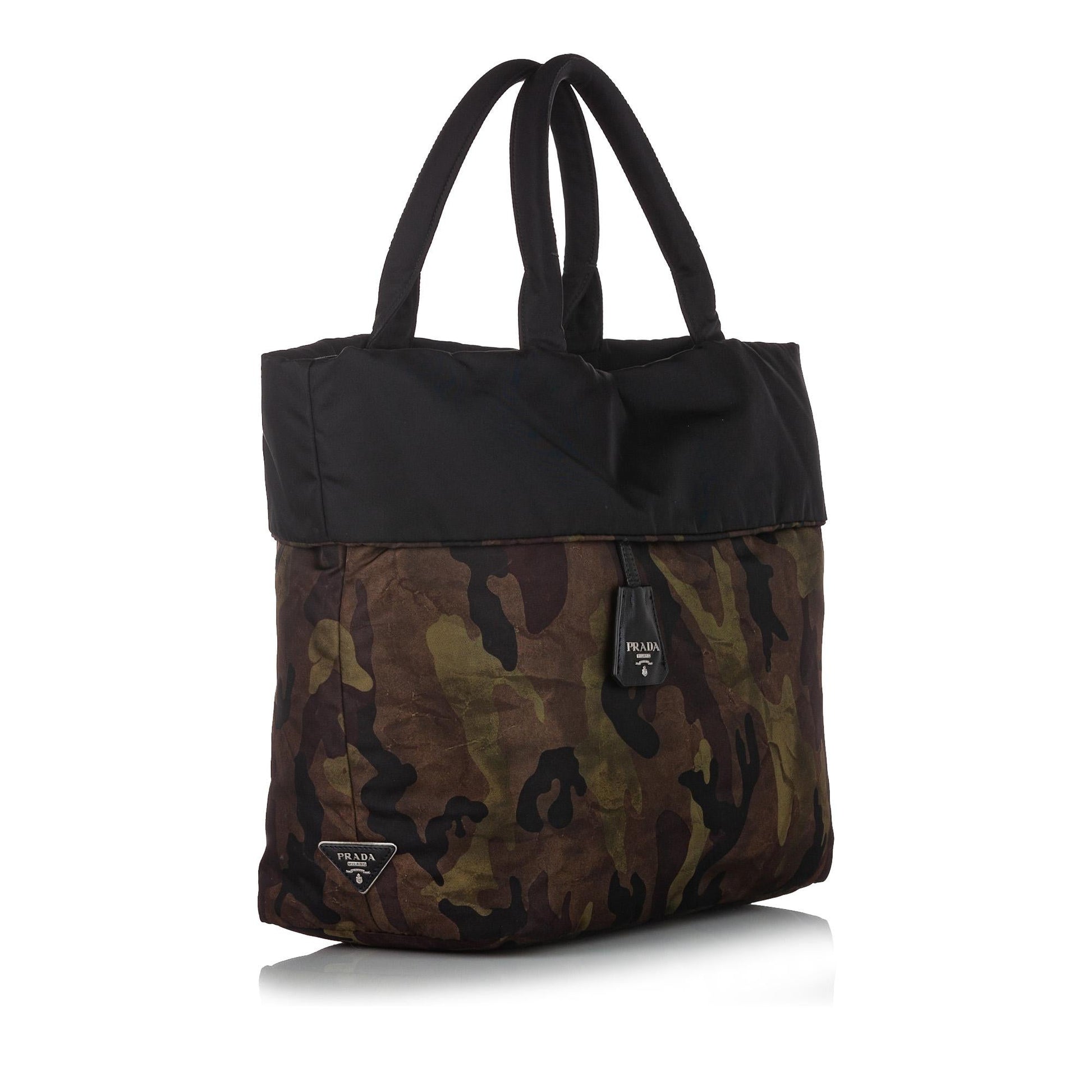 Prada Reversible Tessuto Camouflage Tote Bag Shg