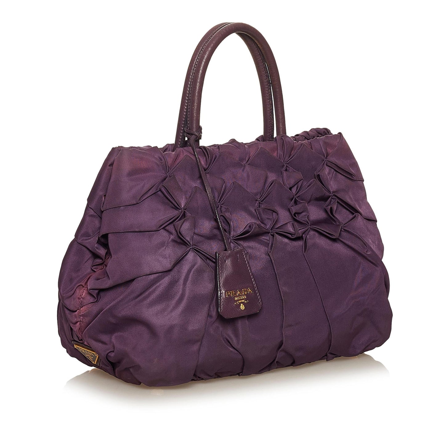 Prada Ruffled Tessuto Tote Bag Shg Bag Shg 29363