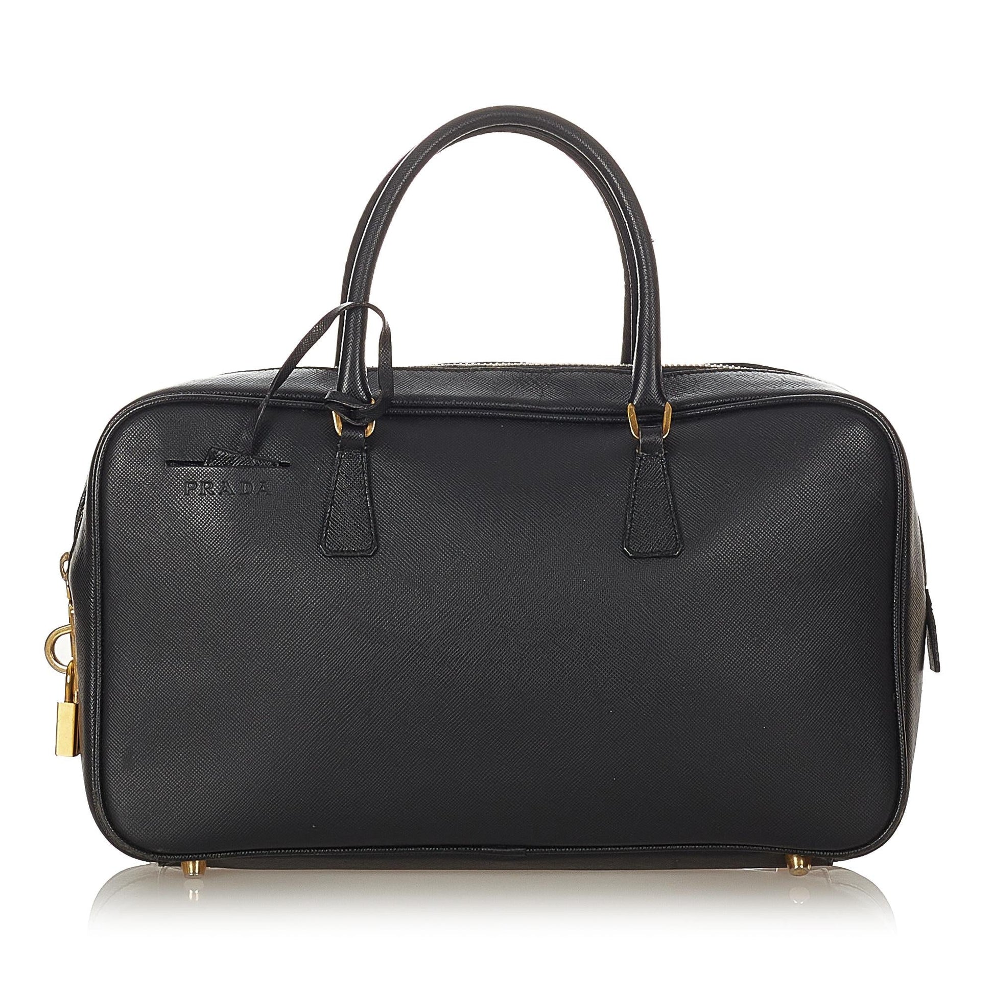 Prada Bauletto Handbag Shg Saffiano Satchel Bag Handbag Shg 23264