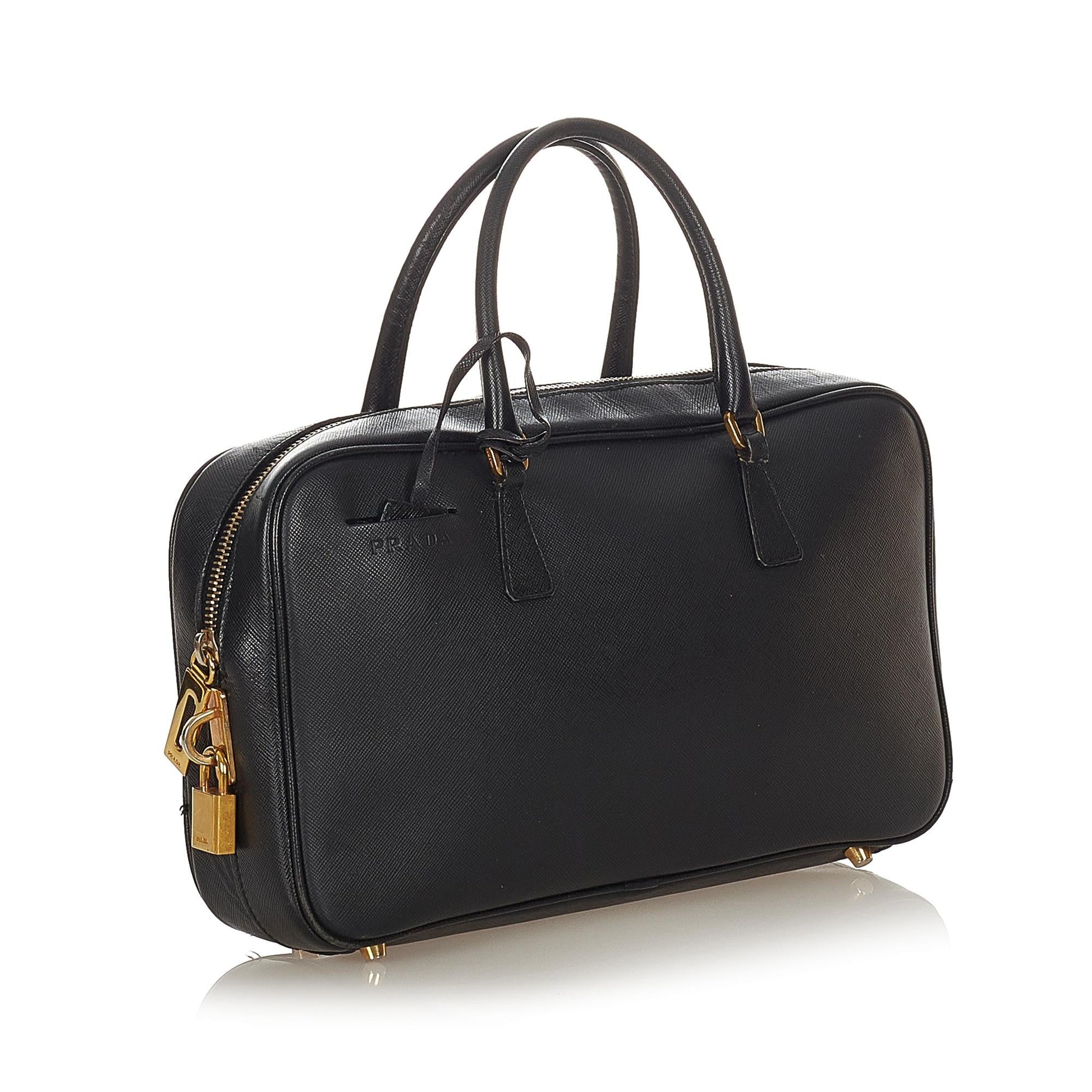 Prada Bauletto Handbag Shg Saffiano Satchel Bag Handbag Shg 23264