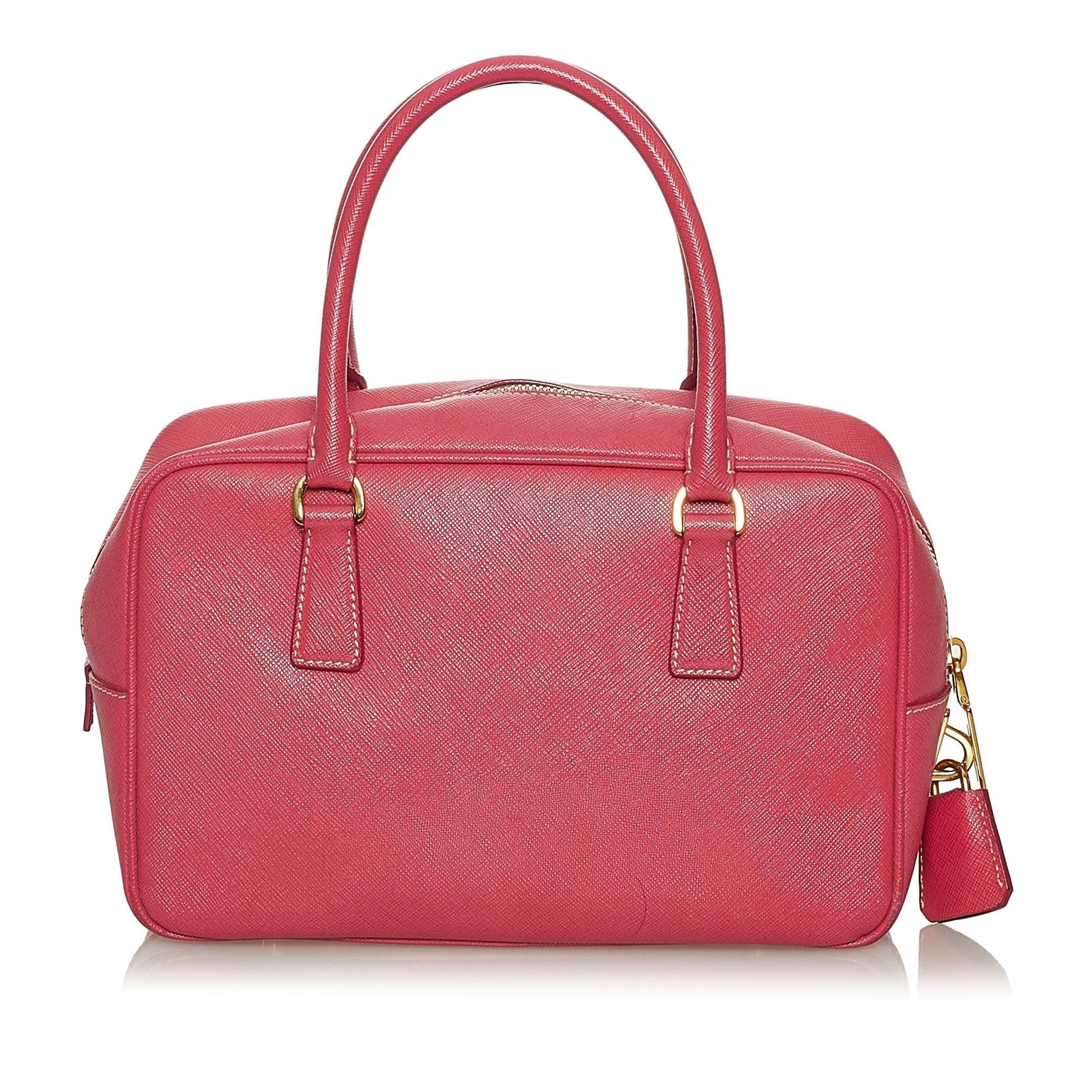 Prada Bauletto Handbag Shg Saffiano Satchel Bag Handbag Shg 28801
