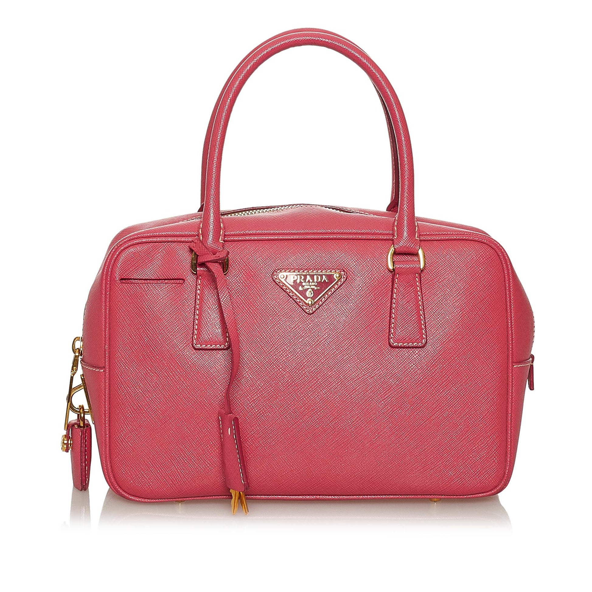 Prada Bauletto Handbag Shg Saffiano Satchel Bag Handbag Shg 28801