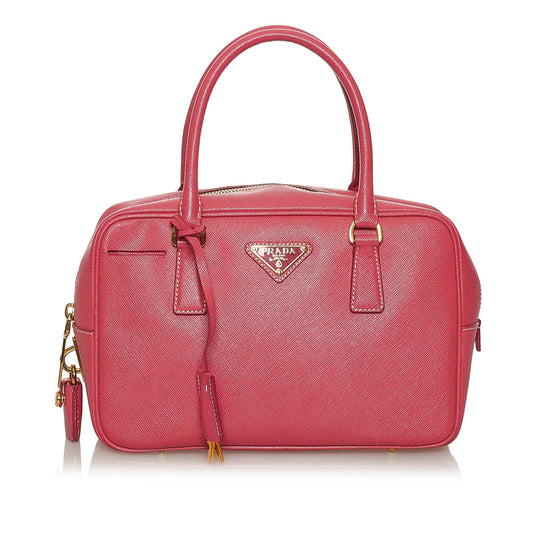 Prada Bauletto Handbag Shg Saffiano Satchel Bag Handbag Shg 28801