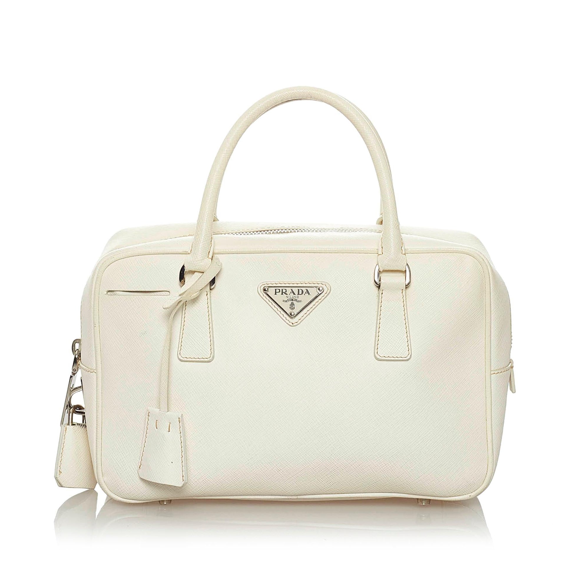 Prada Bauletto Handbag Shg Saffiano Satchel Bag Handbag Shg 29231