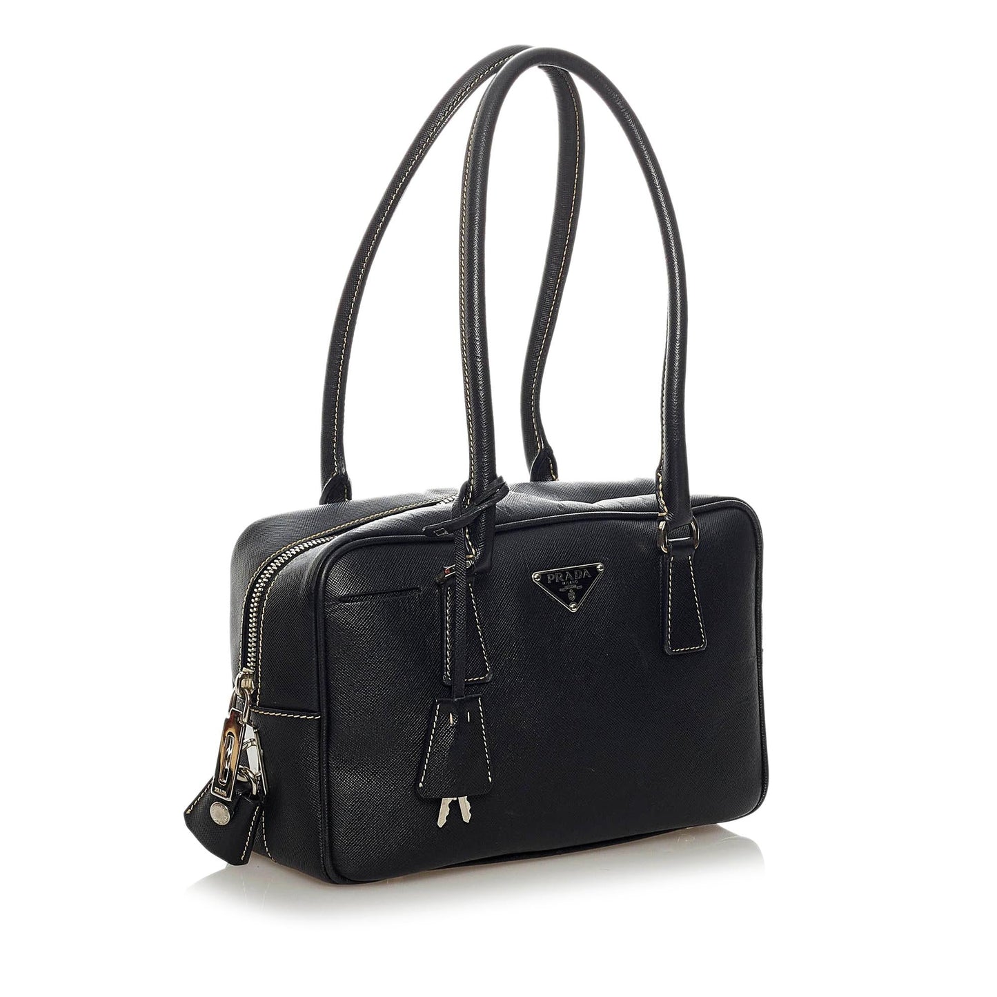 Prada Bauletto Handbag Shg Saffiano Satchel Bag Handbag Shg 29373