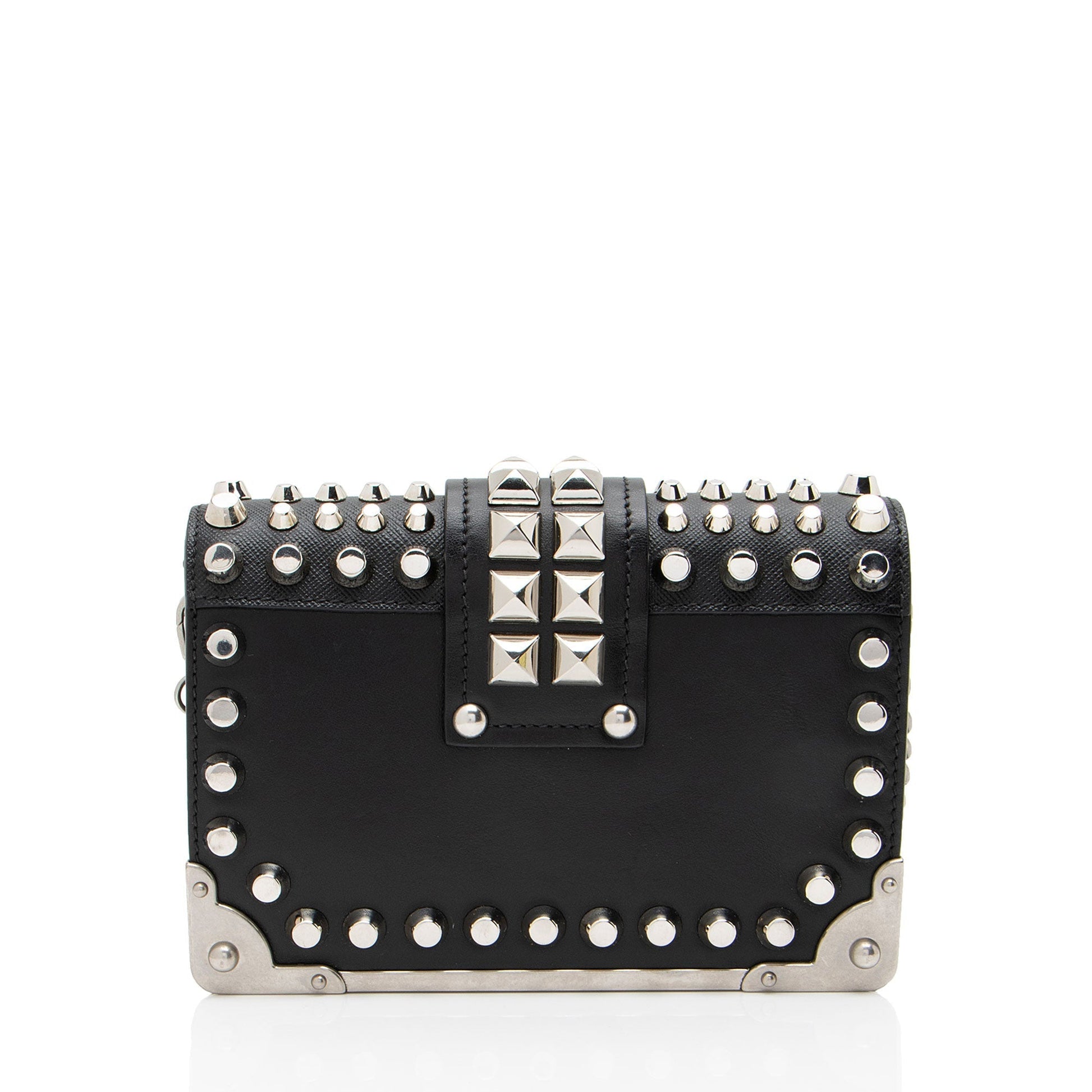 Prada Calfskin Studded Cahier Crossbody Shf Cf2Bbw Saffiano Crossbody Bag