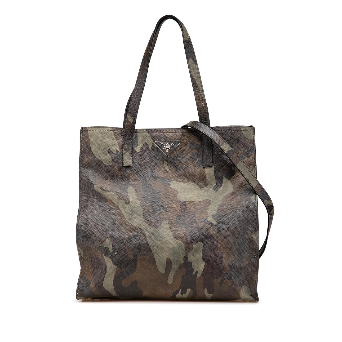 Prada Camouflage Soft Military Convertible Tote Saffiano Tote Bag Convertible Tote 1
