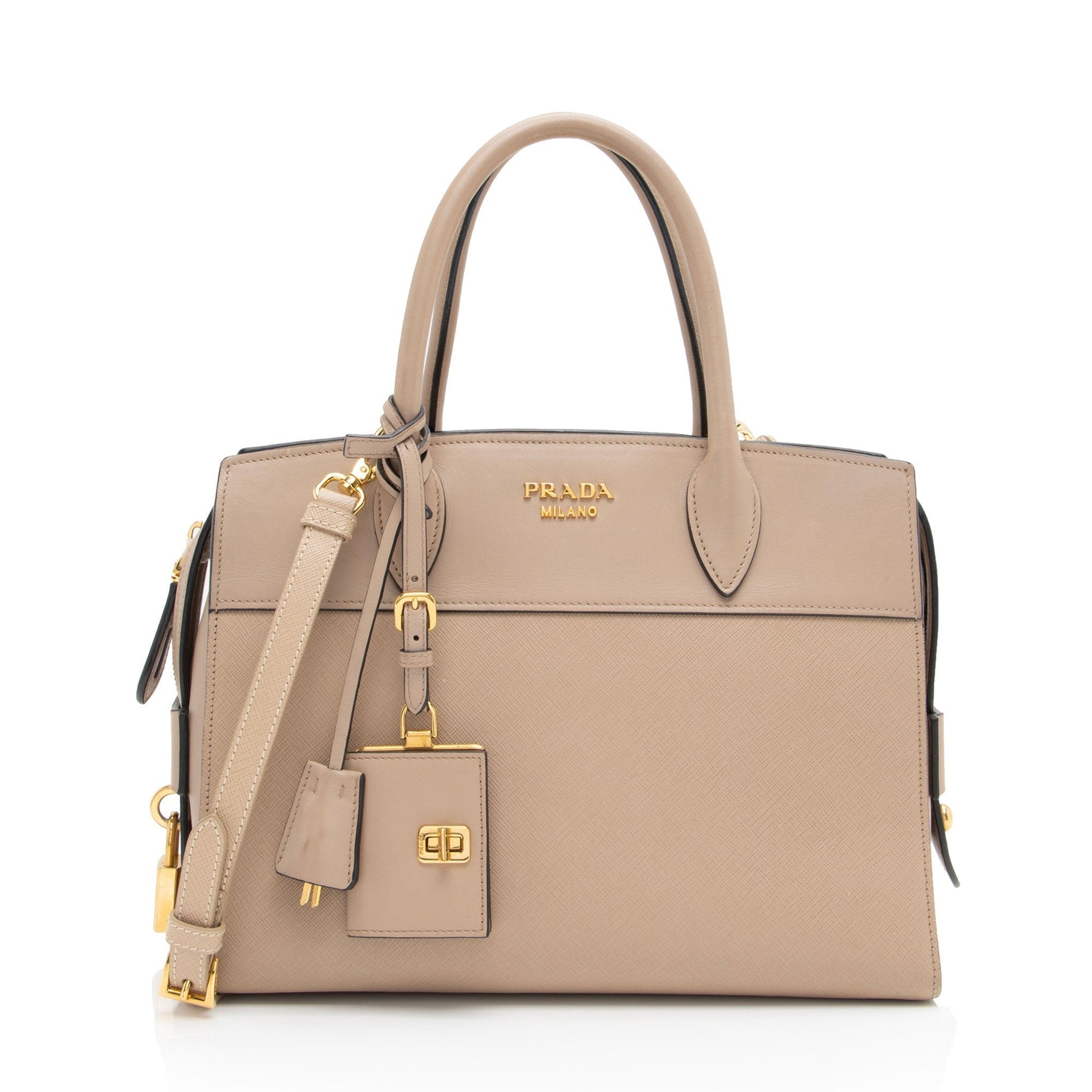 Prada City Calf Esplanade Tote Shf 1Eje1G Saffiano Medium Tote Bag