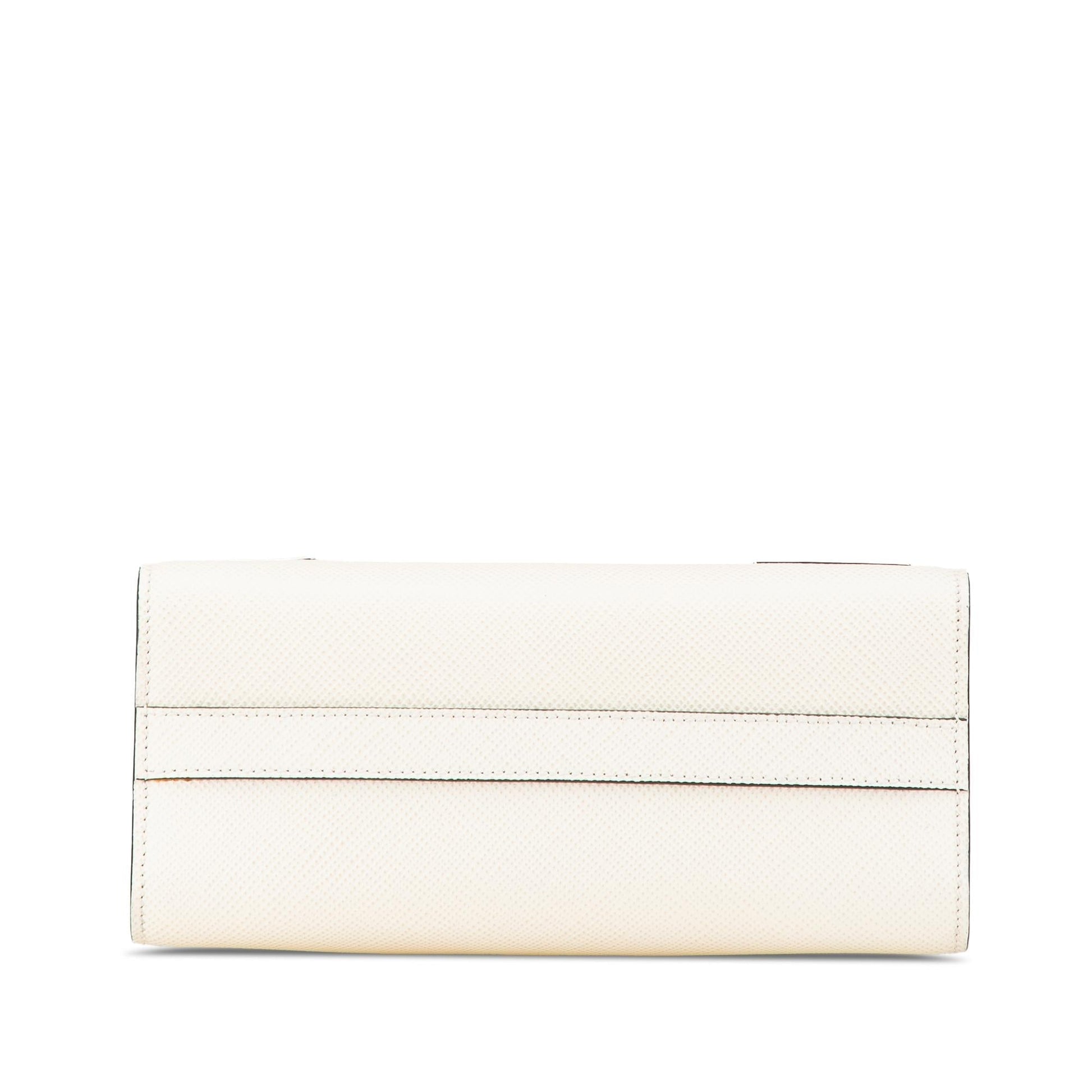 Prada Cuir Monochrome Robot Patches Envelope Crossbody Bag Saffiano Chain Flap
