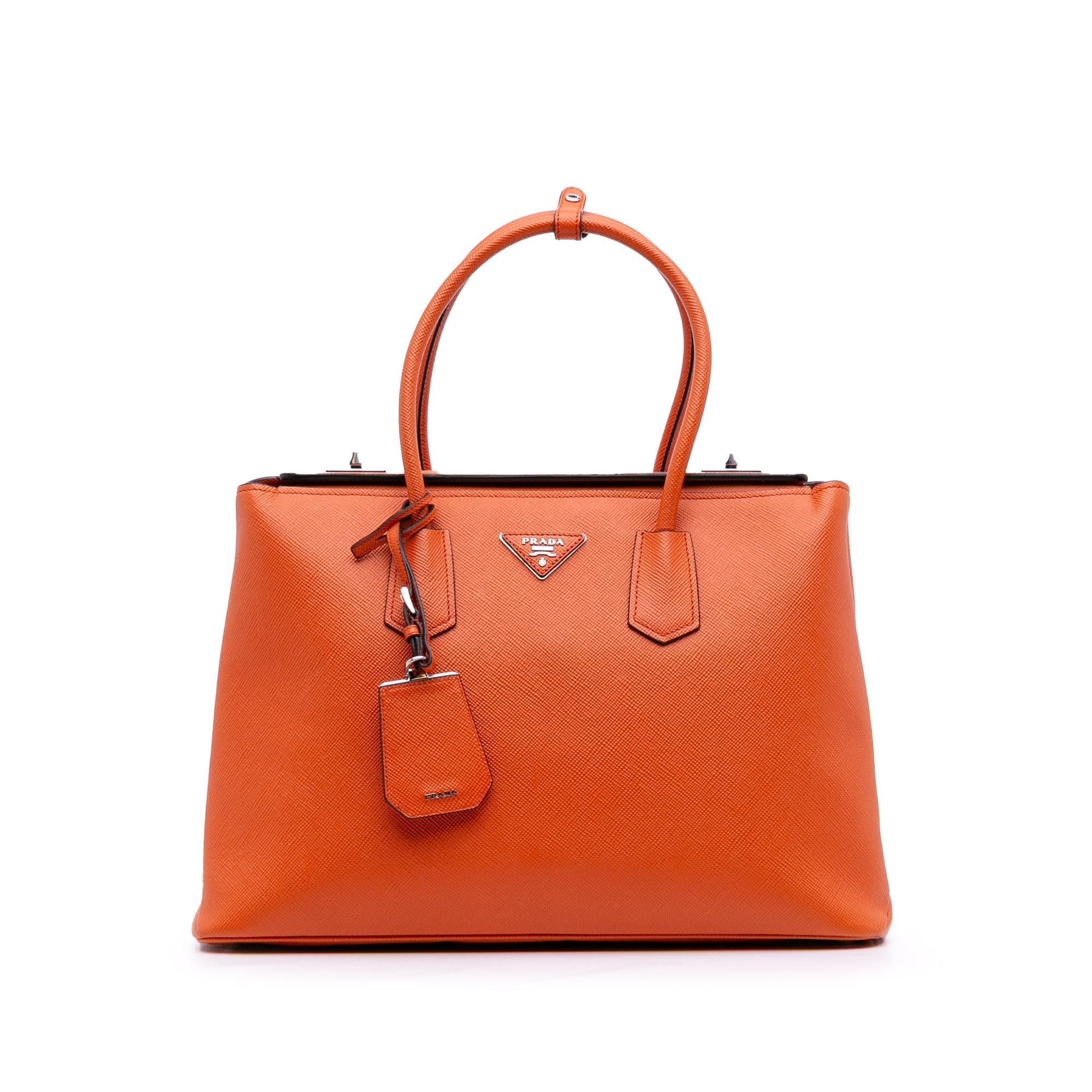 Prada Cuir Turnlock Twin Satchel Saffiano Satchel Bag Twin Satchel 3