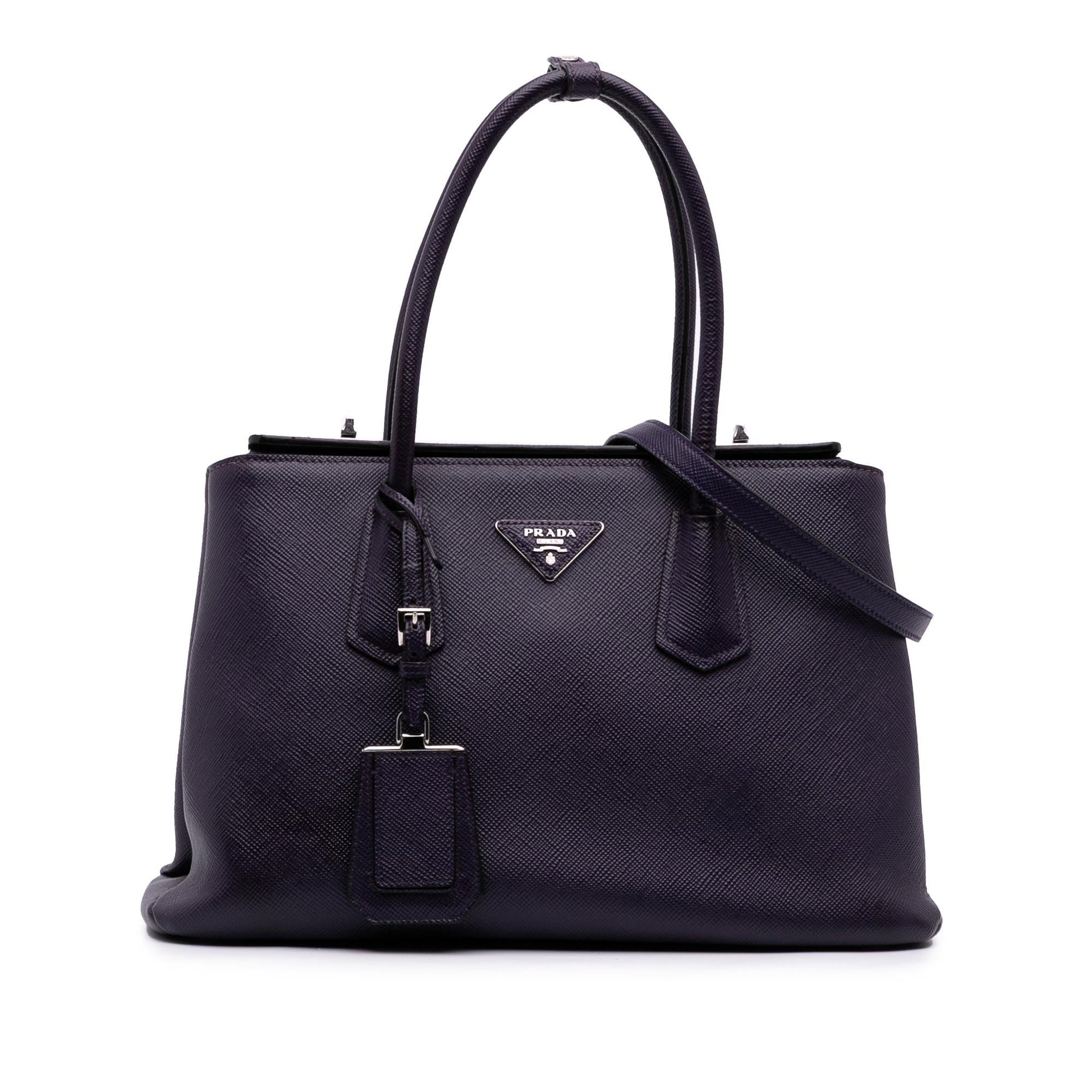 Prada Cuir Turnlock Twin Satchel Saffiano Satchel Bag Twin Satchel 4