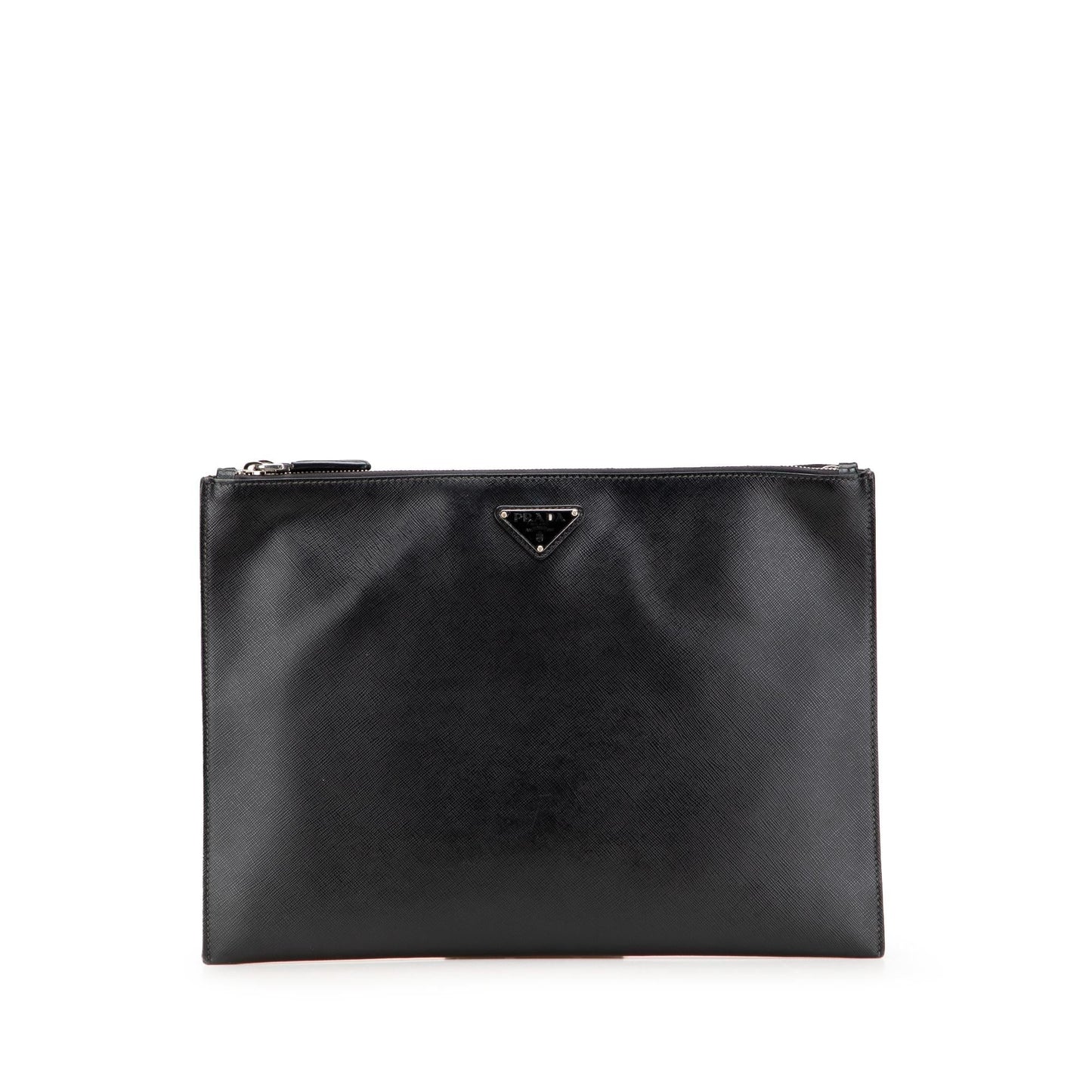 Prada Double Clutch Saffiano Zip Clutch Bag Zip Clutch 1