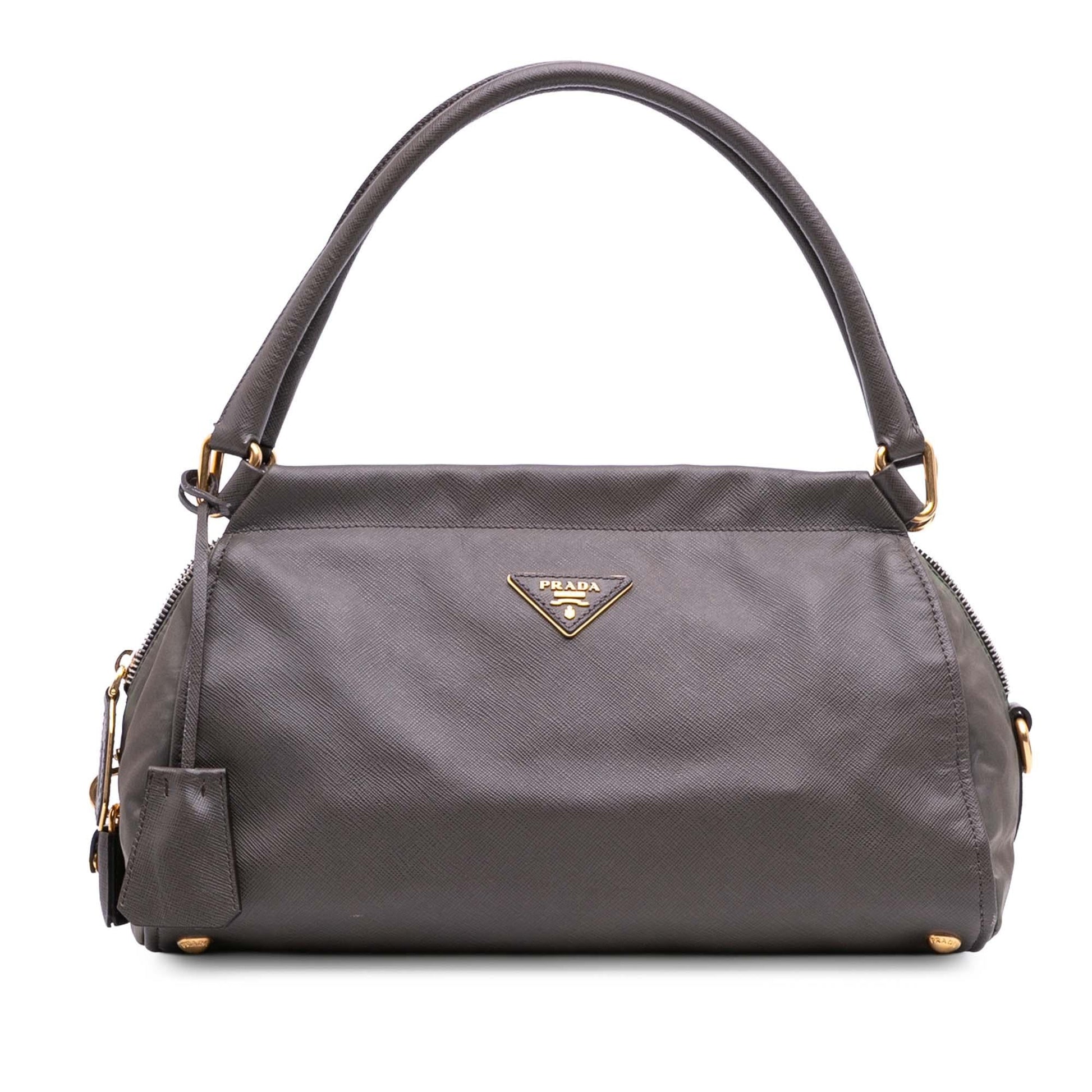 Prada Frame Handbag Saffiano Satchel Bag
