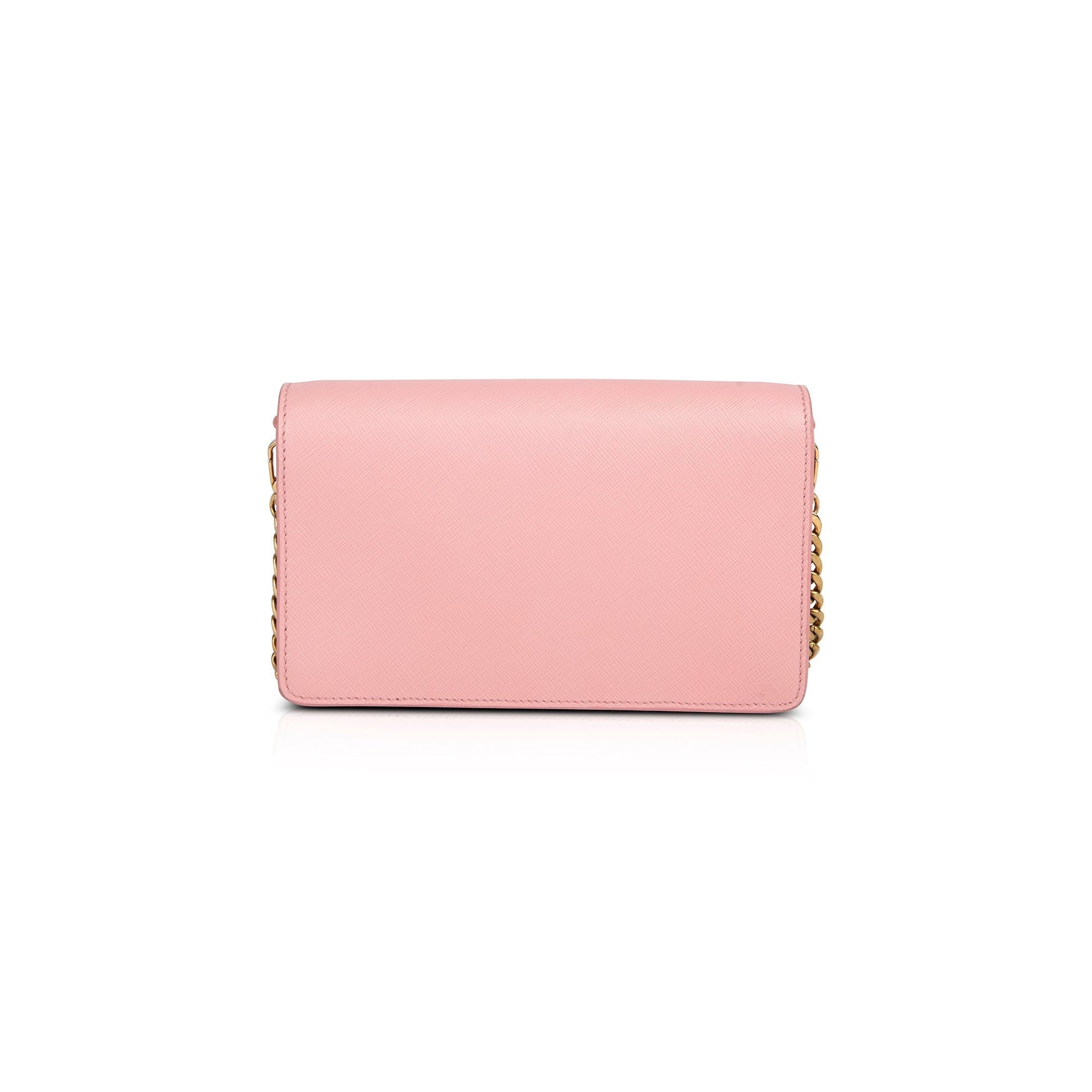 Prada Saffiano Crossbody Bag Leather Chain