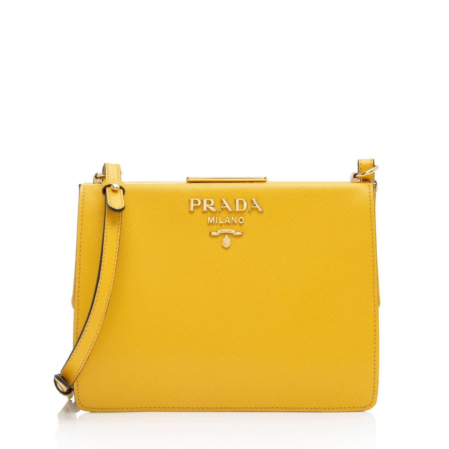 Prada Light Frame Crossbody Shf Jrbvni Saffiano Crossbody Bag