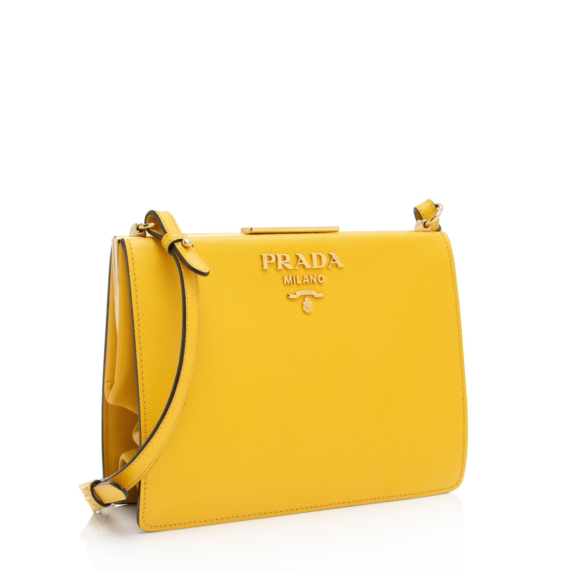 Prada Light Frame Crossbody Shf Jrbvni Saffiano Crossbody Bag