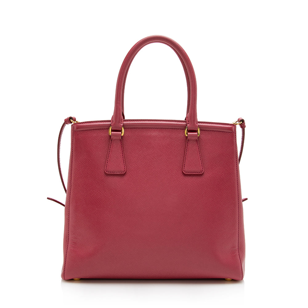 Prada Parabole Tote Shf Leather Saffiano Small Tote Bag