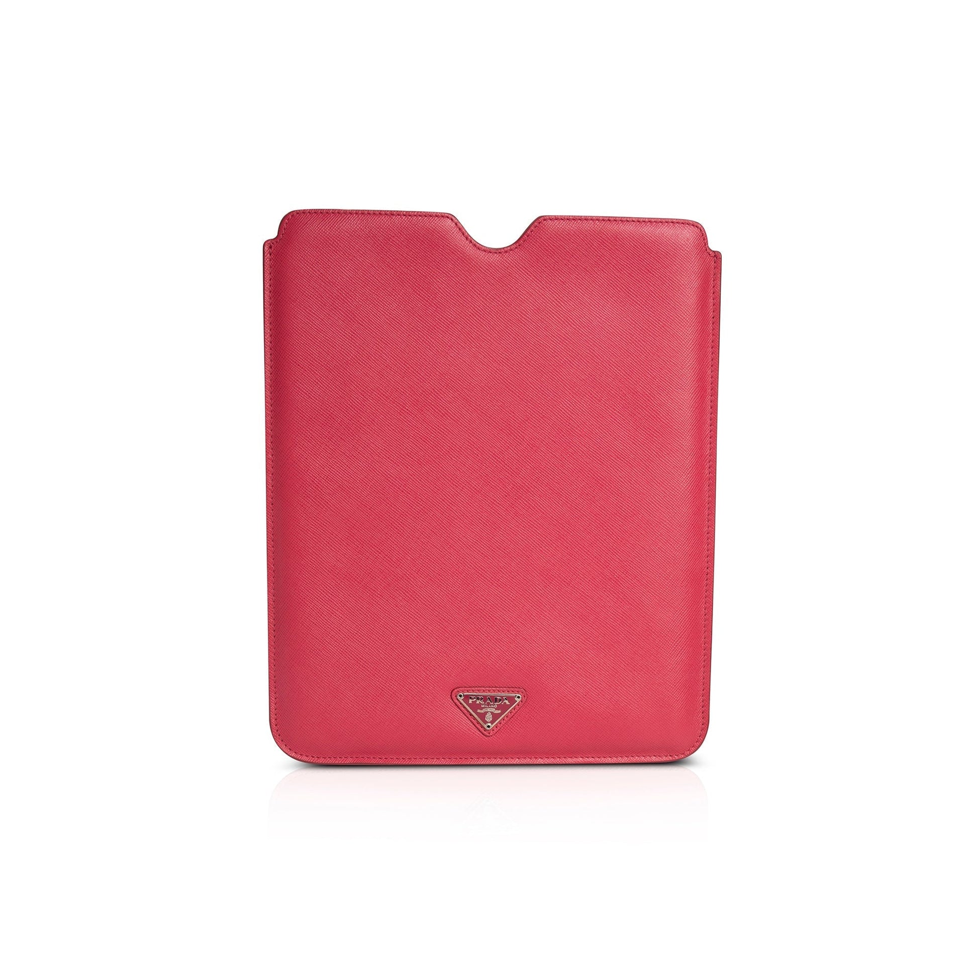 Prada Saffiano Ipad Case Handbag Leather Mini Travel Bag