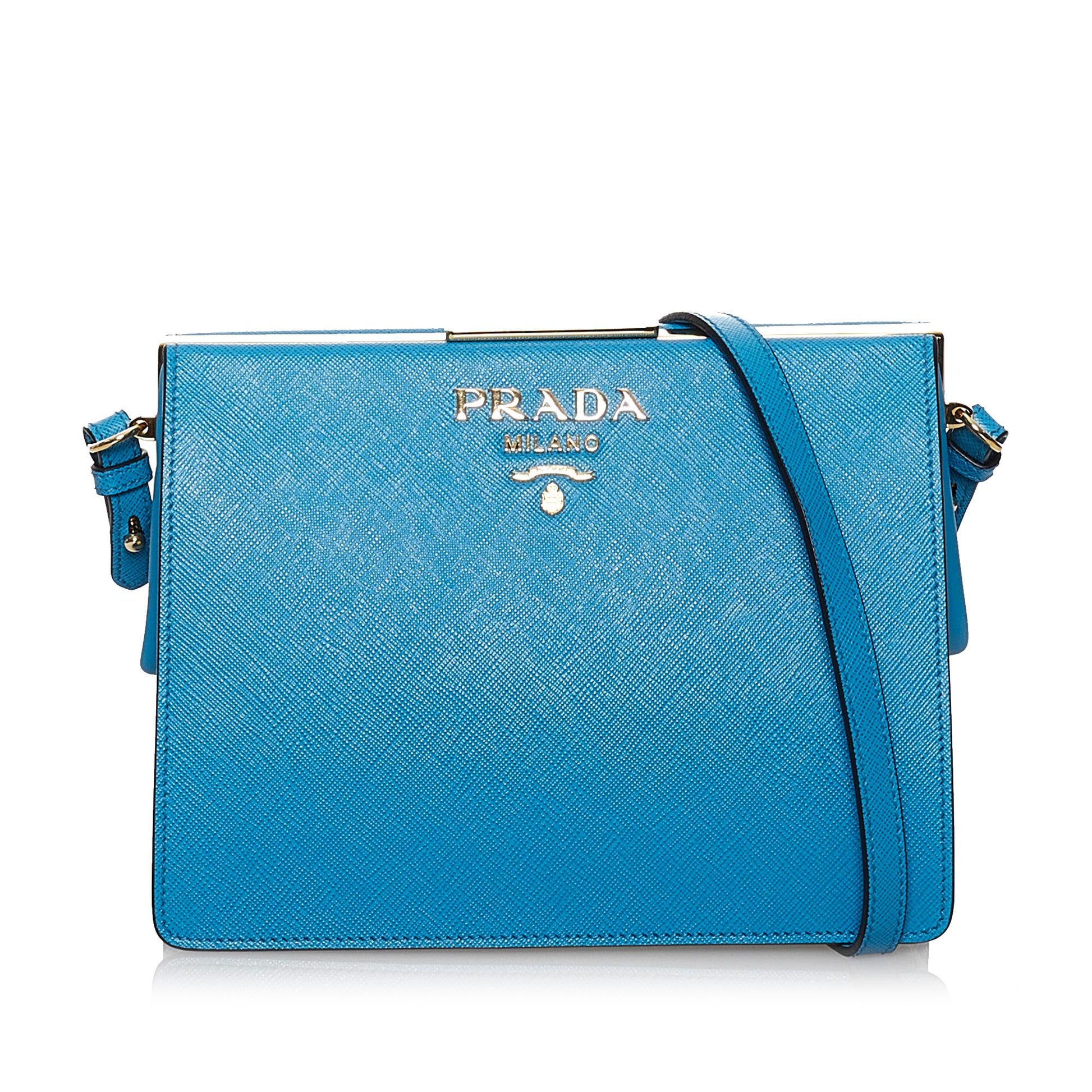 Prada Light Frame Crossbody Bag Shg Saffiano