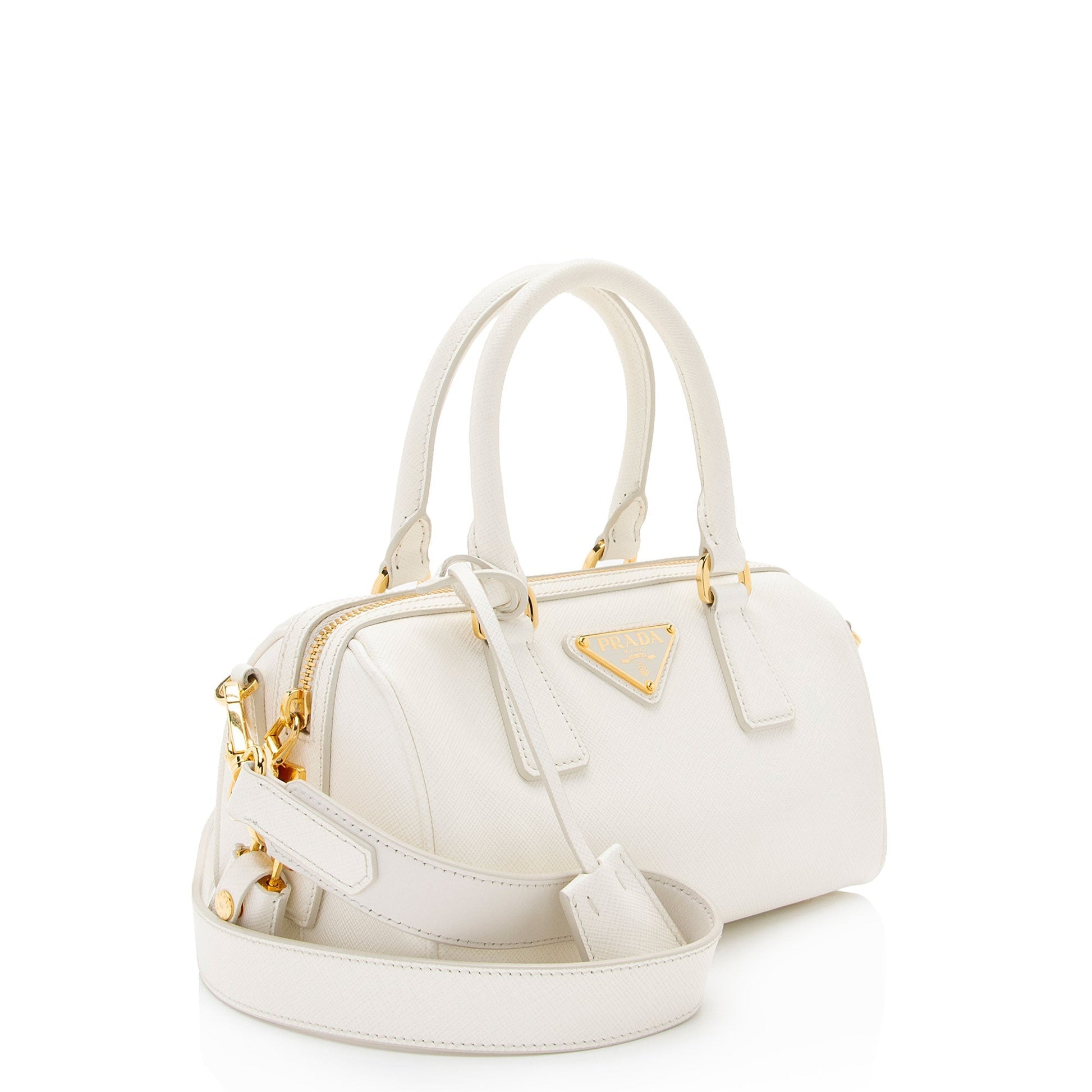 Prada Lux Satchel Shf Hswewm Saffiano Small Satchel Bag