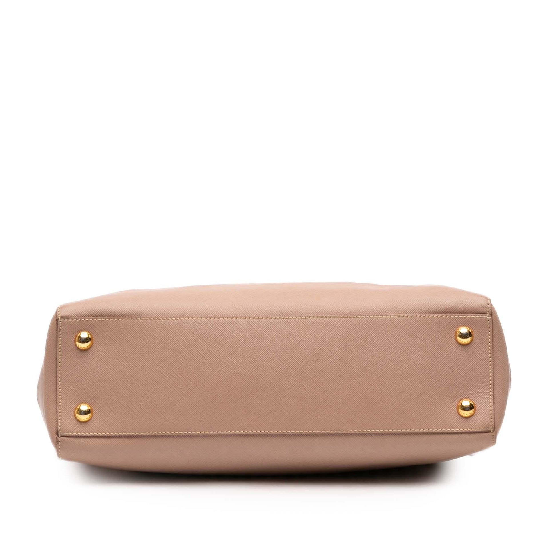 Prada Lux Double Handle Shopping Tote Saffiano Tote Bag