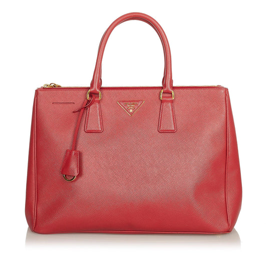 Prada Lux Double Galleria Handbag Shg Saffiano Zip Satchel Bag Handbag Shg 25411