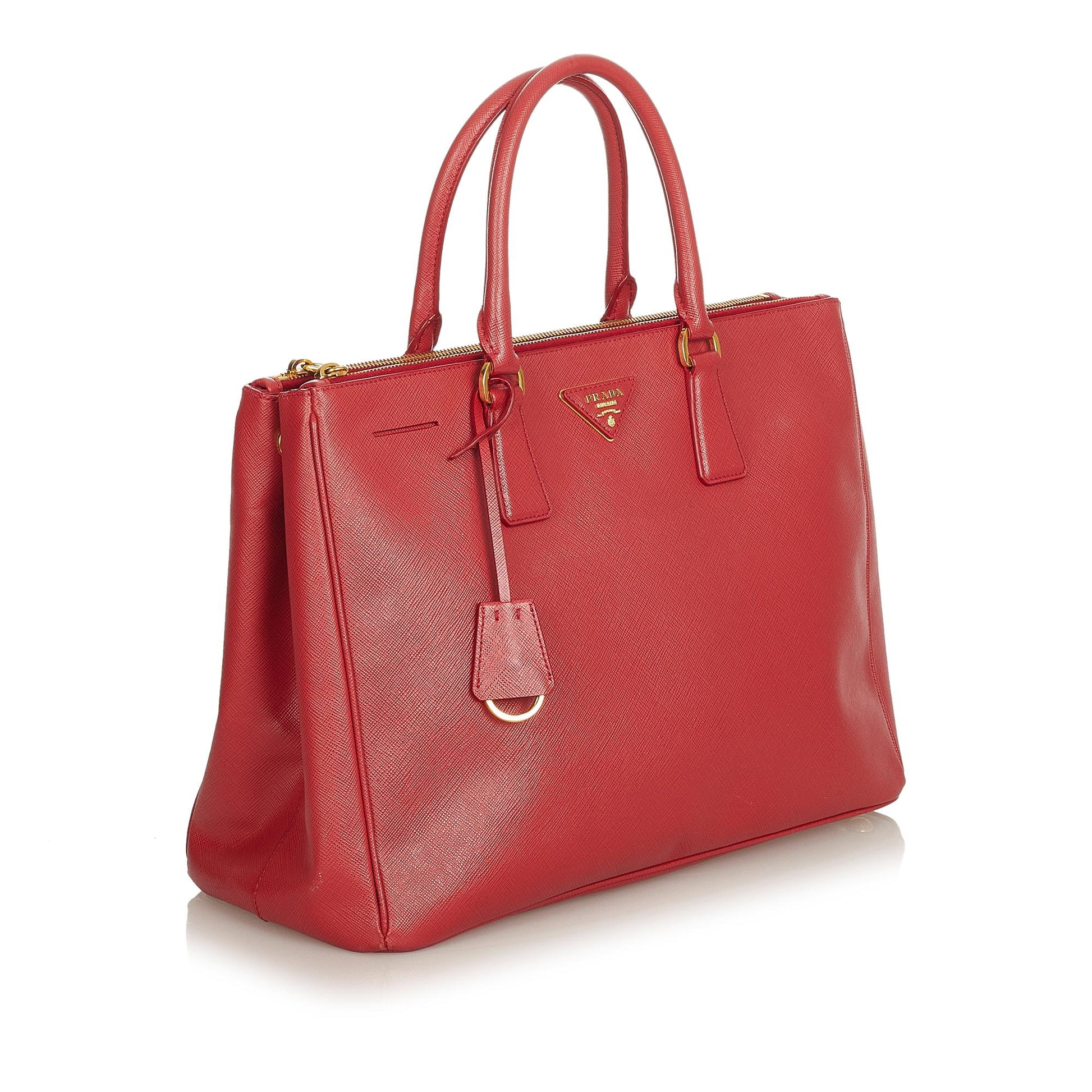 Prada Lux Double Galleria Handbag Shg Saffiano Zip Satchel Bag Handbag Shg 25411