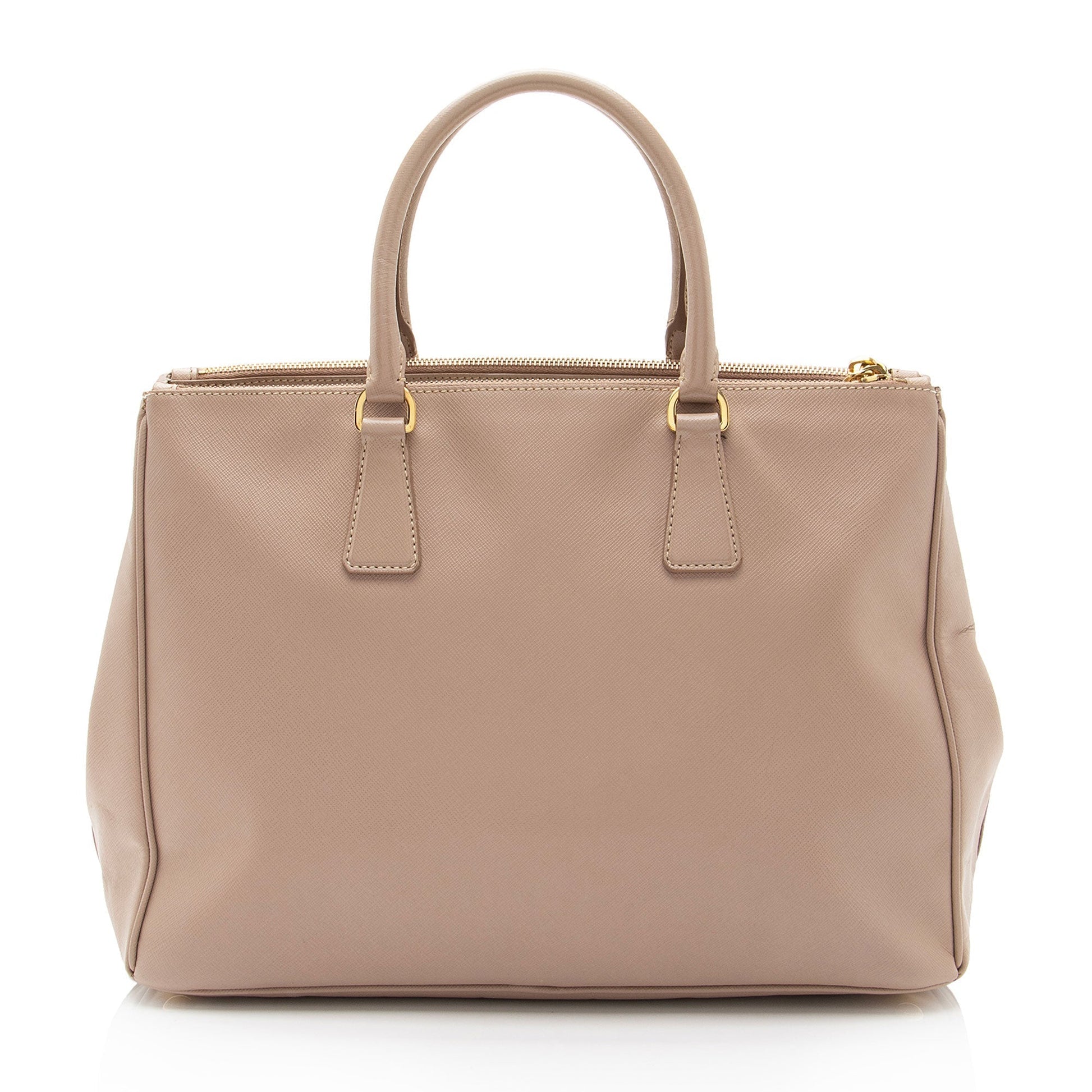 Prada Lux Double Tote Shf Hmtcda Saffiano Large Zip Tote Bag