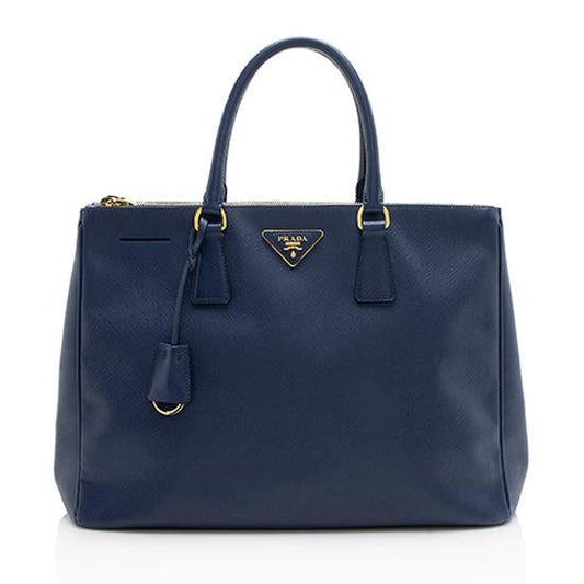 Prada Lux Double Tote Saffiano Medium Zip Tote Bag Medium Tote 1