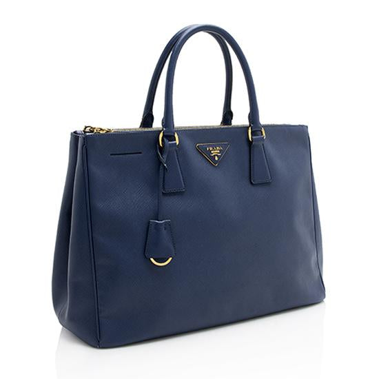 Prada Lux Double Tote Saffiano Medium Zip Tote Bag Medium Tote 1