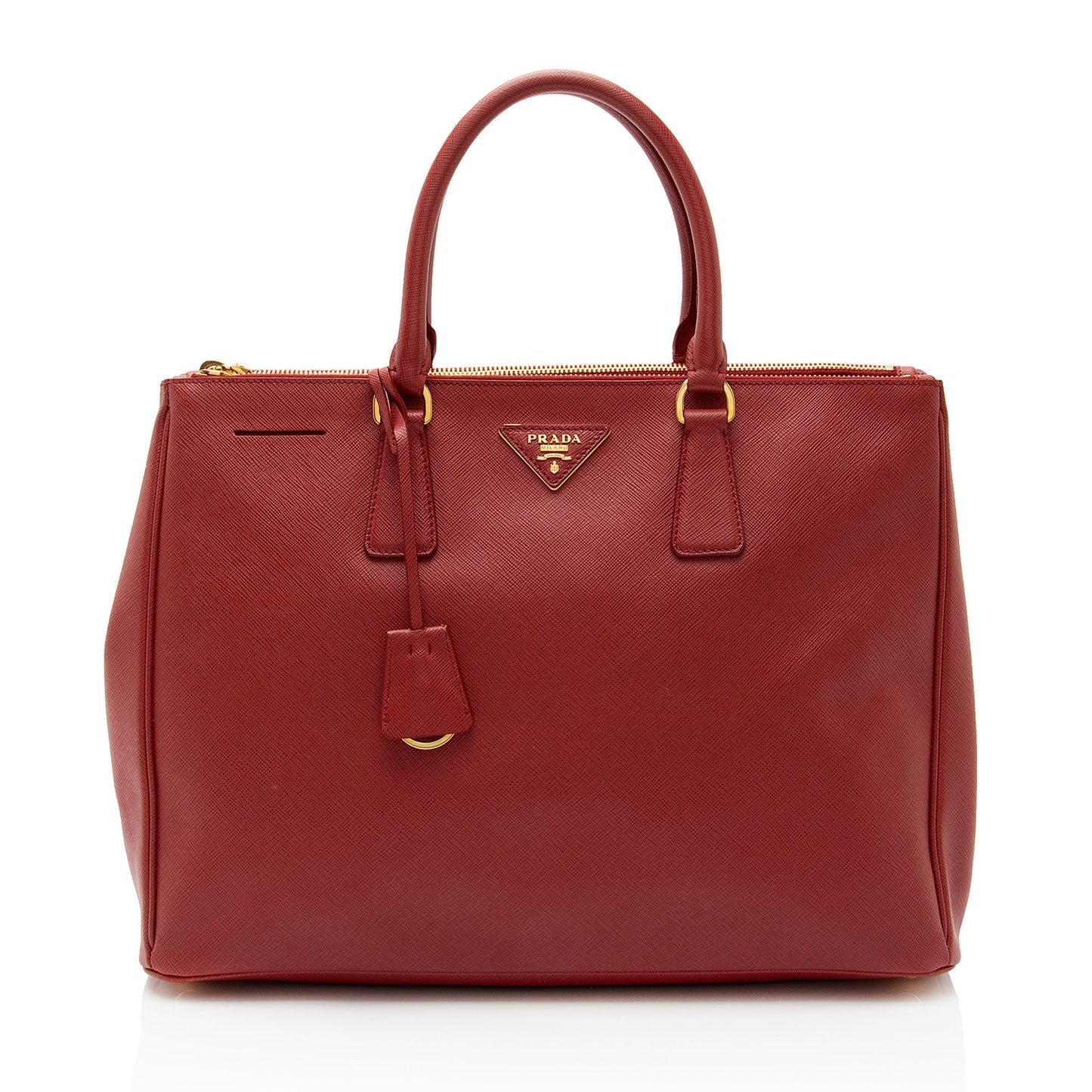 Prada Lux Double Tote Shf Nsgtps Saffiano Medium Zip Tote Bag